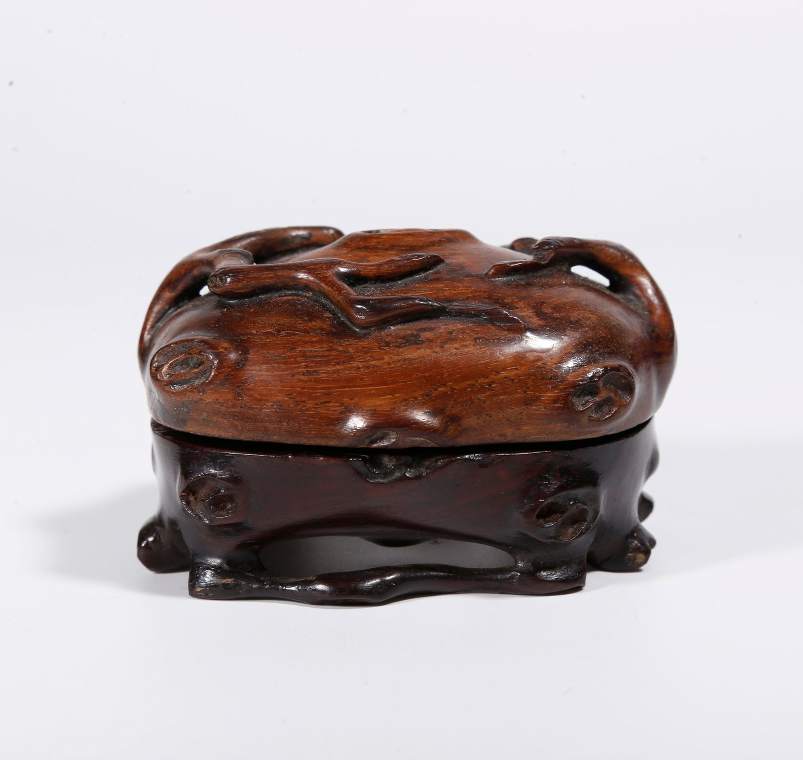 A HUANGHUALI WOOD COVERED BOX (1 of 8)