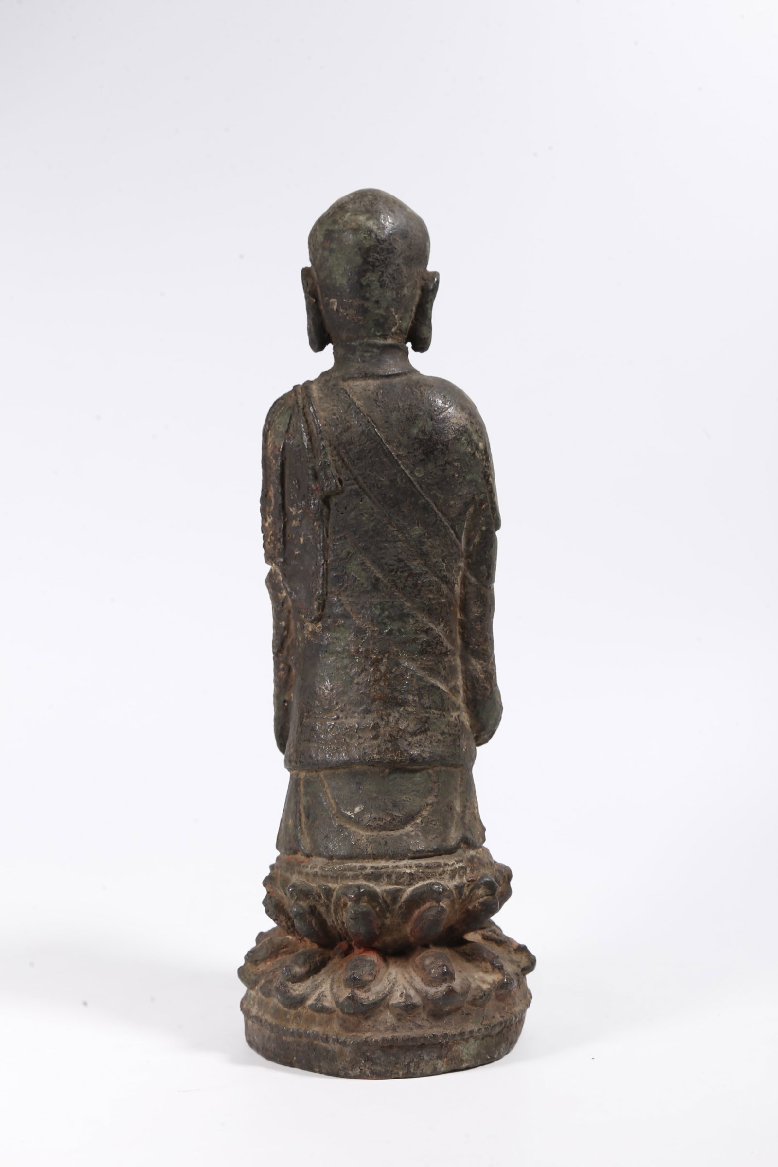 A BRONZE BUDDHA STATUE - 5