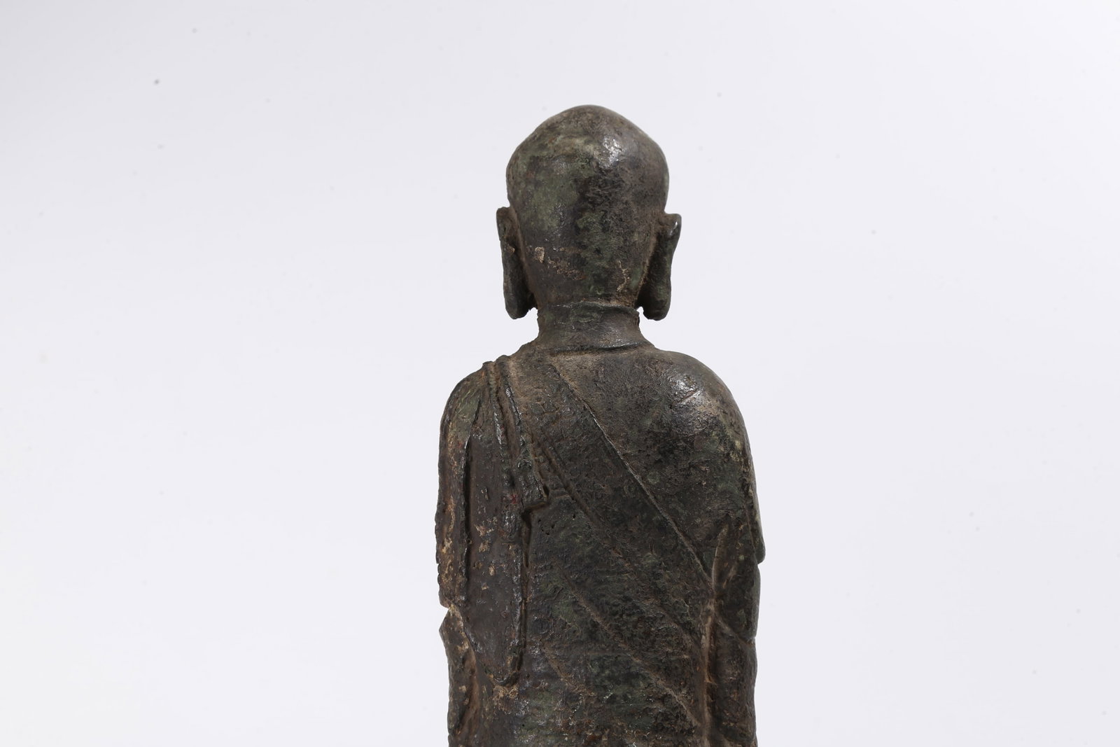 A BRONZE BUDDHA STATUE - 6
