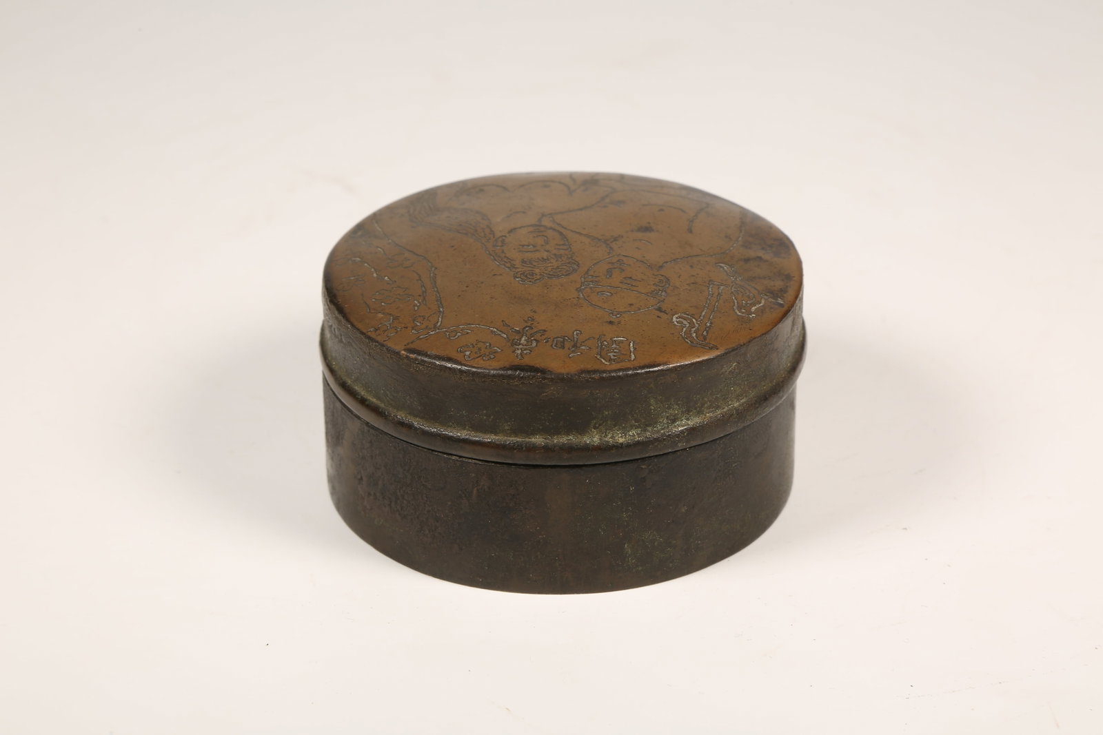 A BRONZE INK BOX - 5