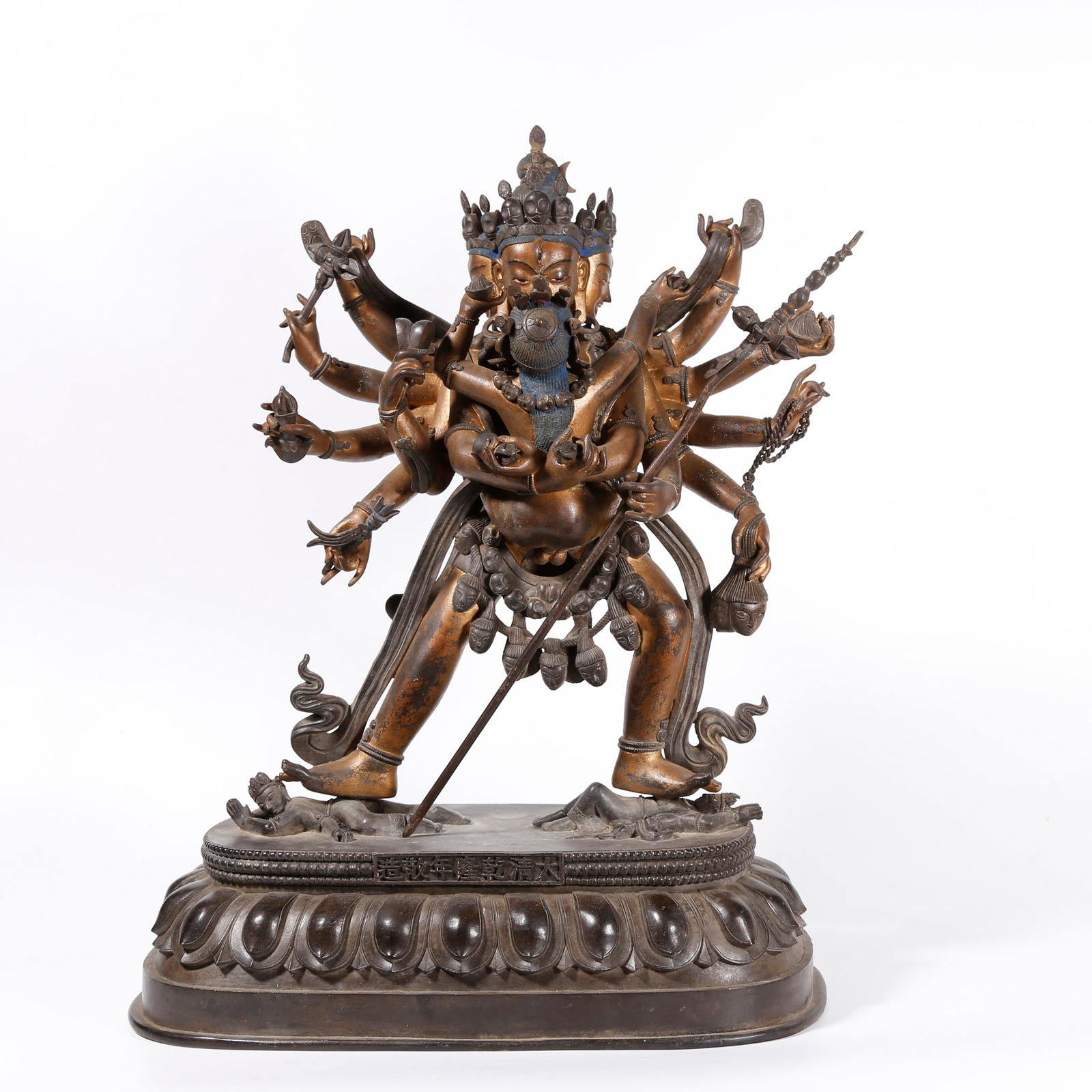 A GILT BRONZE STATUE OF CHAKRASAMVARA (1 of 9)