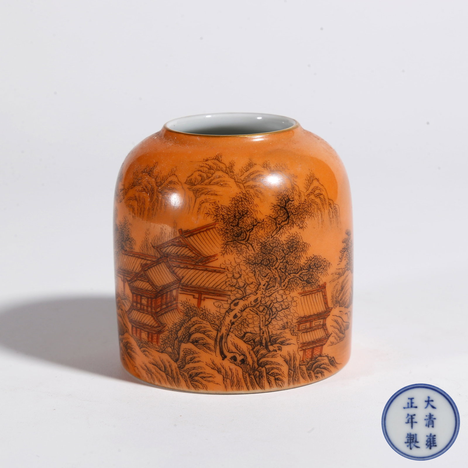 A INK COLOR LANDSCAPE PATTERN WATER CONTAINER (1 of 9)