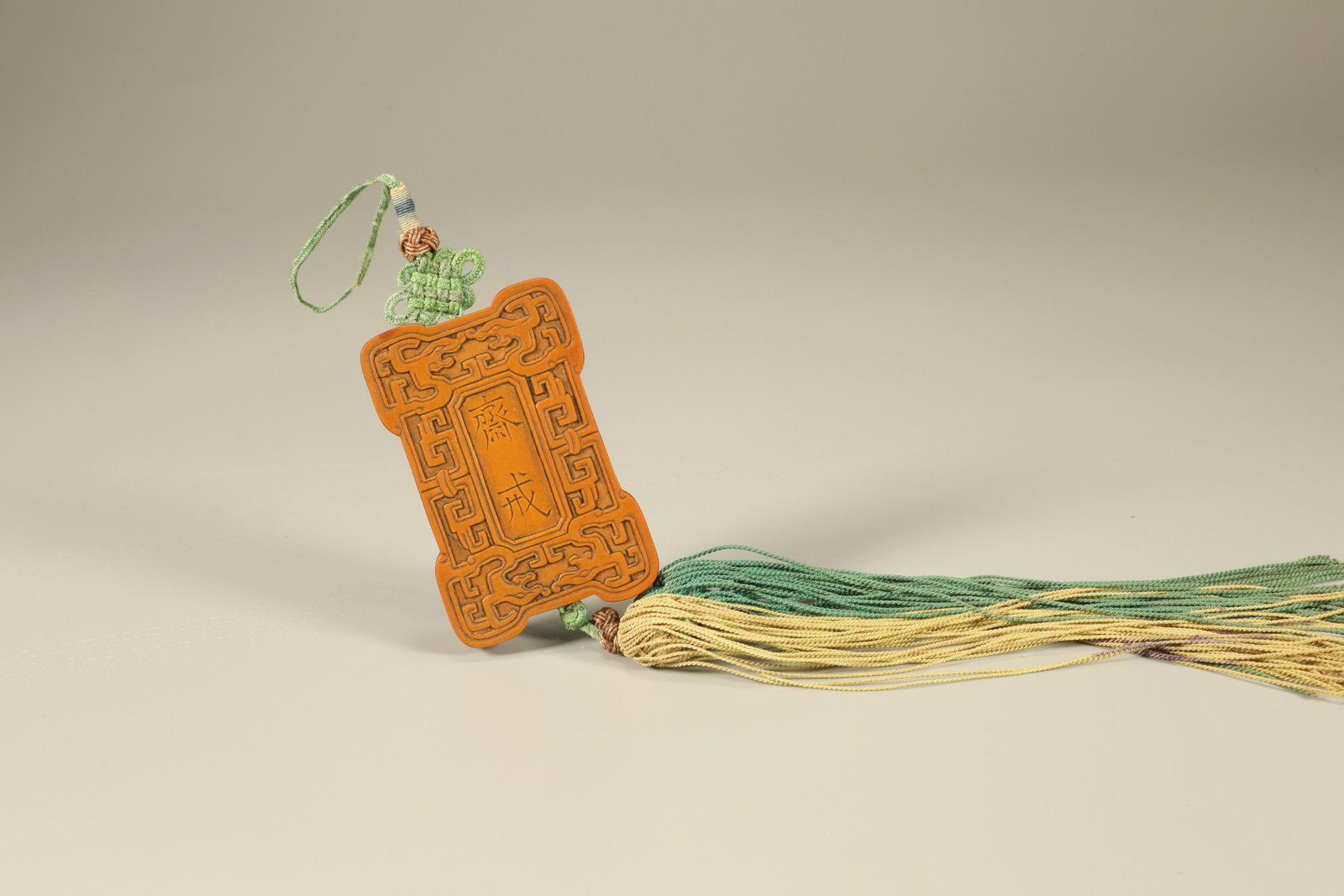 A BAMBOO VENEER ABSTINENCE PLAQUE: Bamboo Veneer Abstinence Plaque