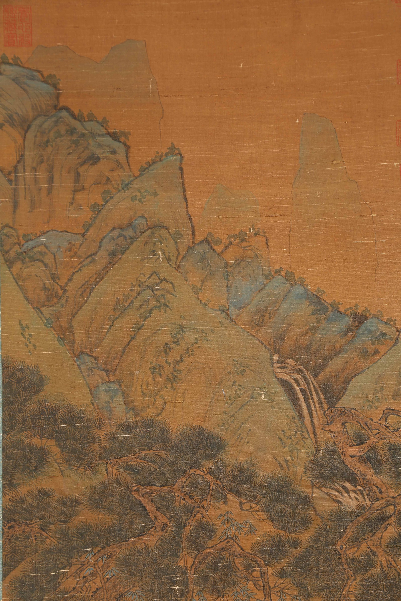 A LANDSCAPE AND FIGURE PAINTING ON SILK BY ZHAO MENGFU.趙孟頫 - 3
