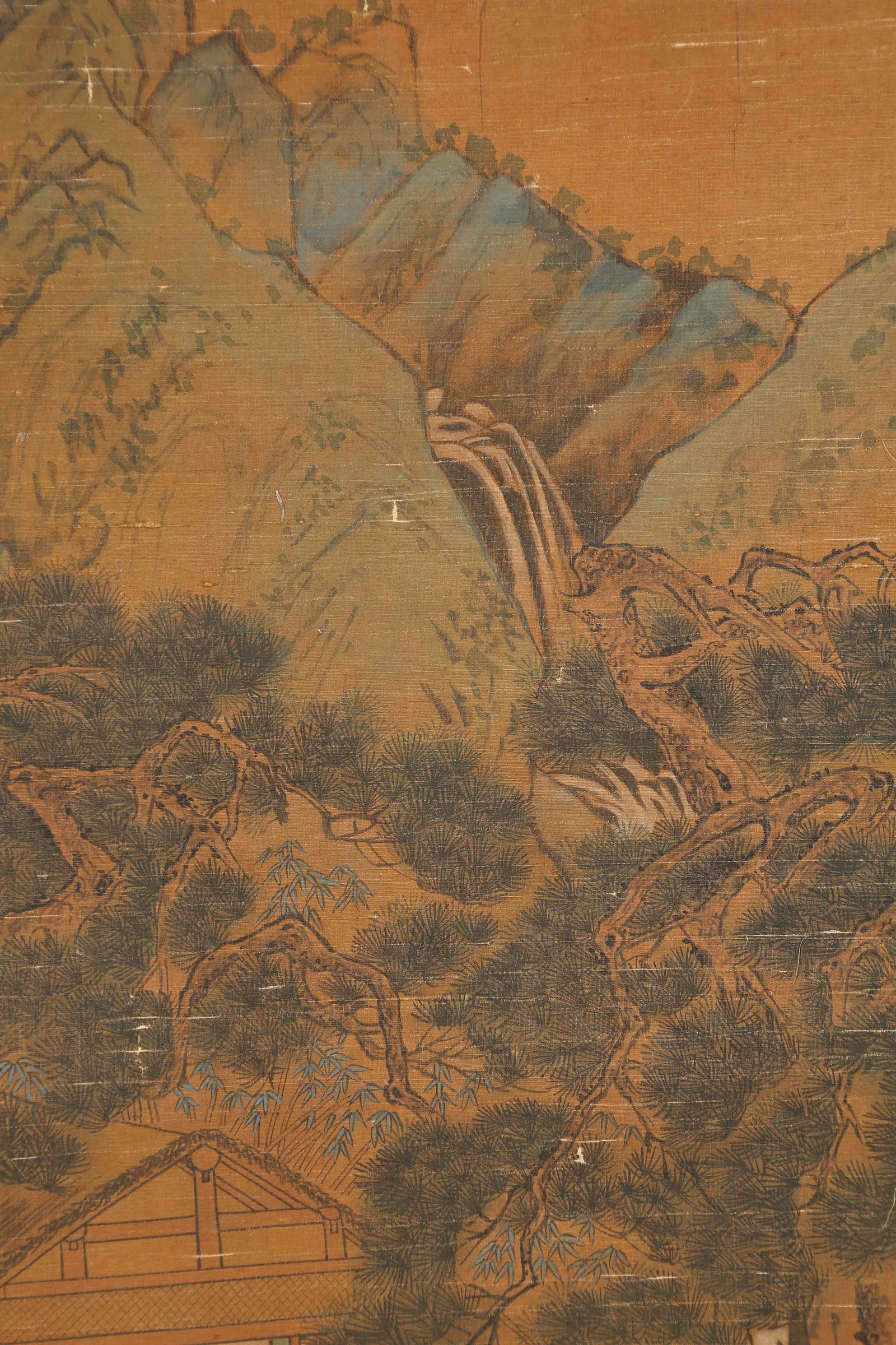 A LANDSCAPE AND FIGURE PAINTING ON SILK BY ZHAO MENGFU.趙孟頫 - 4