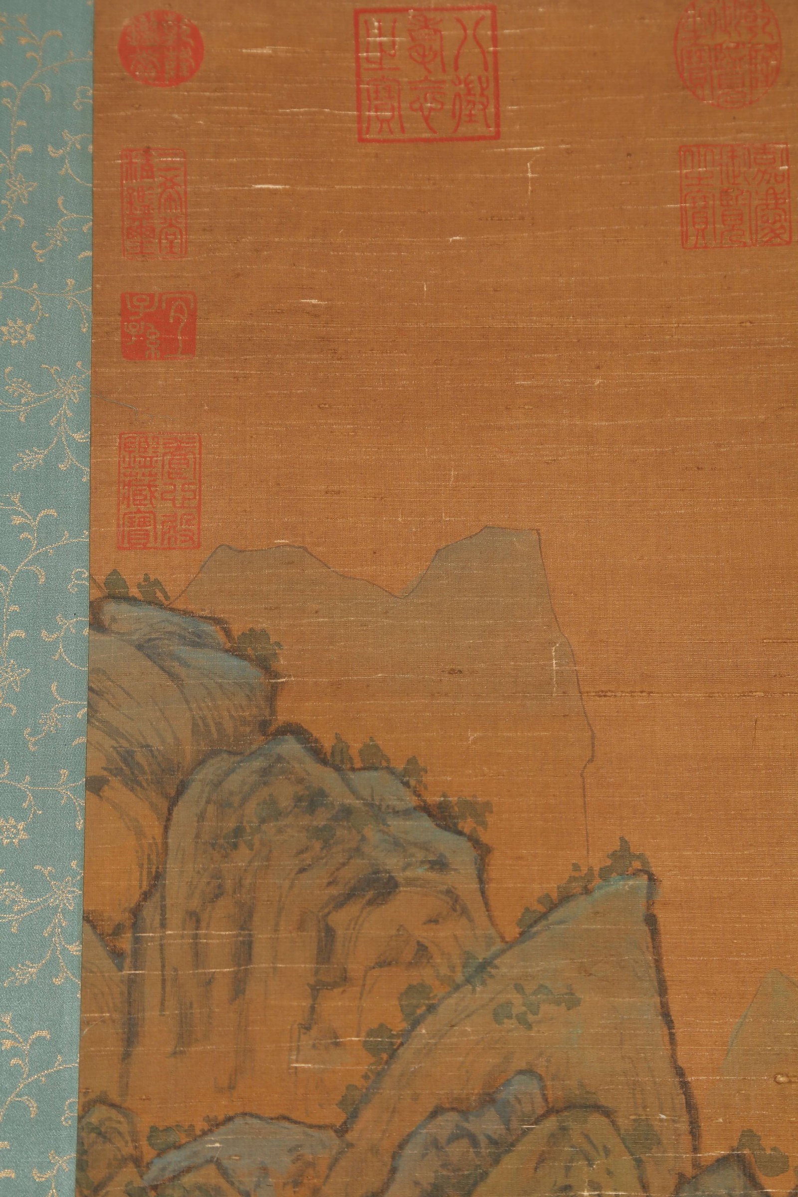 A LANDSCAPE AND FIGURE PAINTING ON SILK BY ZHAO MENGFU.趙孟頫 - 8