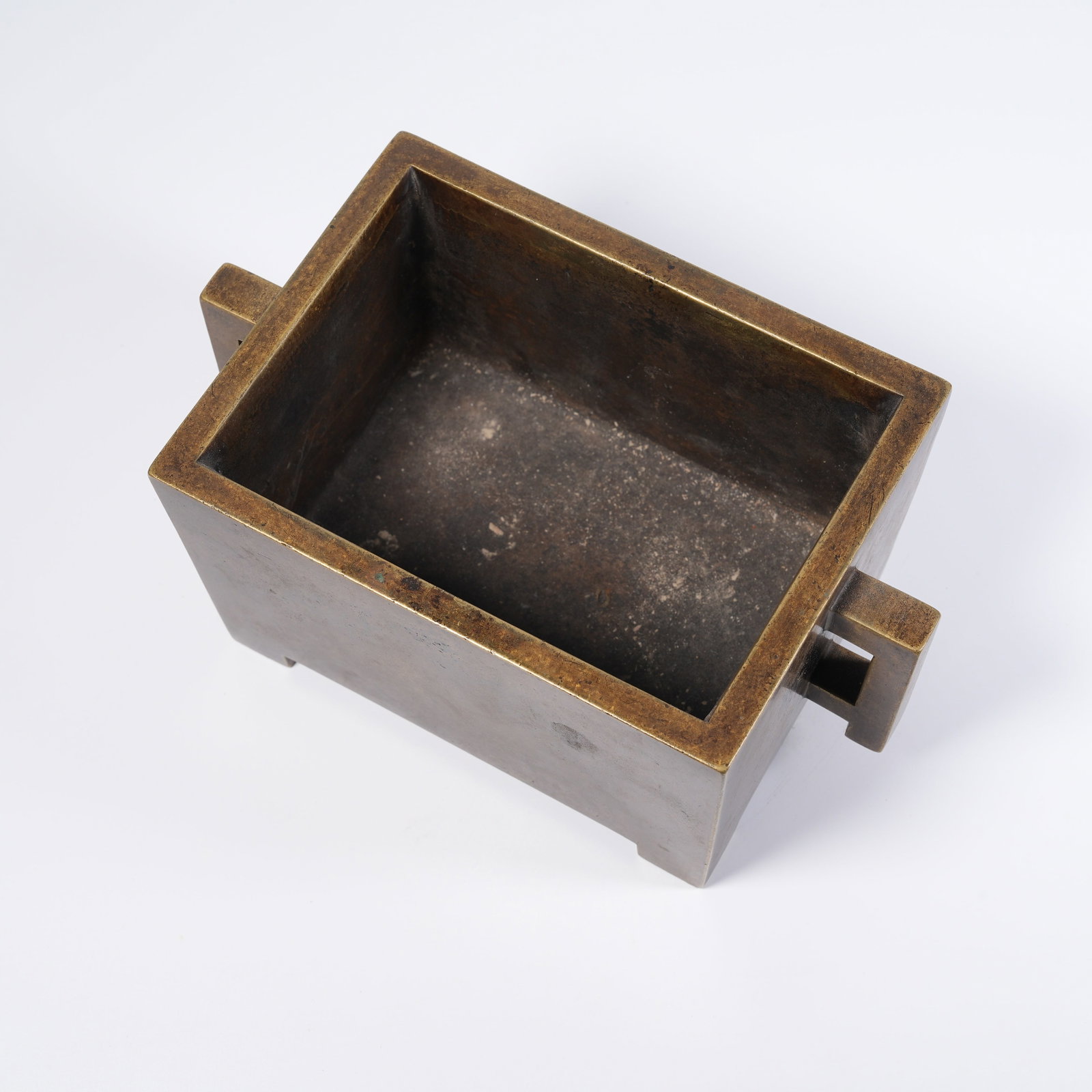 A SQUARE COPPER CENSER - 8