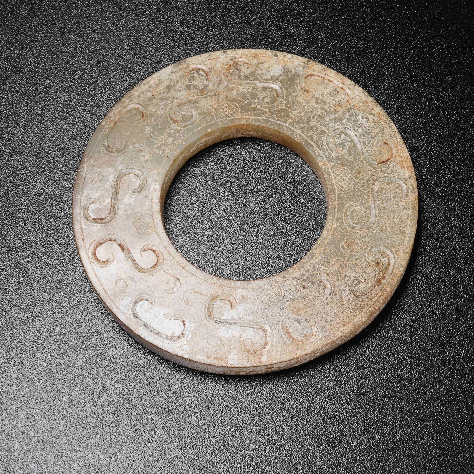 A ANCIENT HIGH-GRADE JADE JADE RING - 7