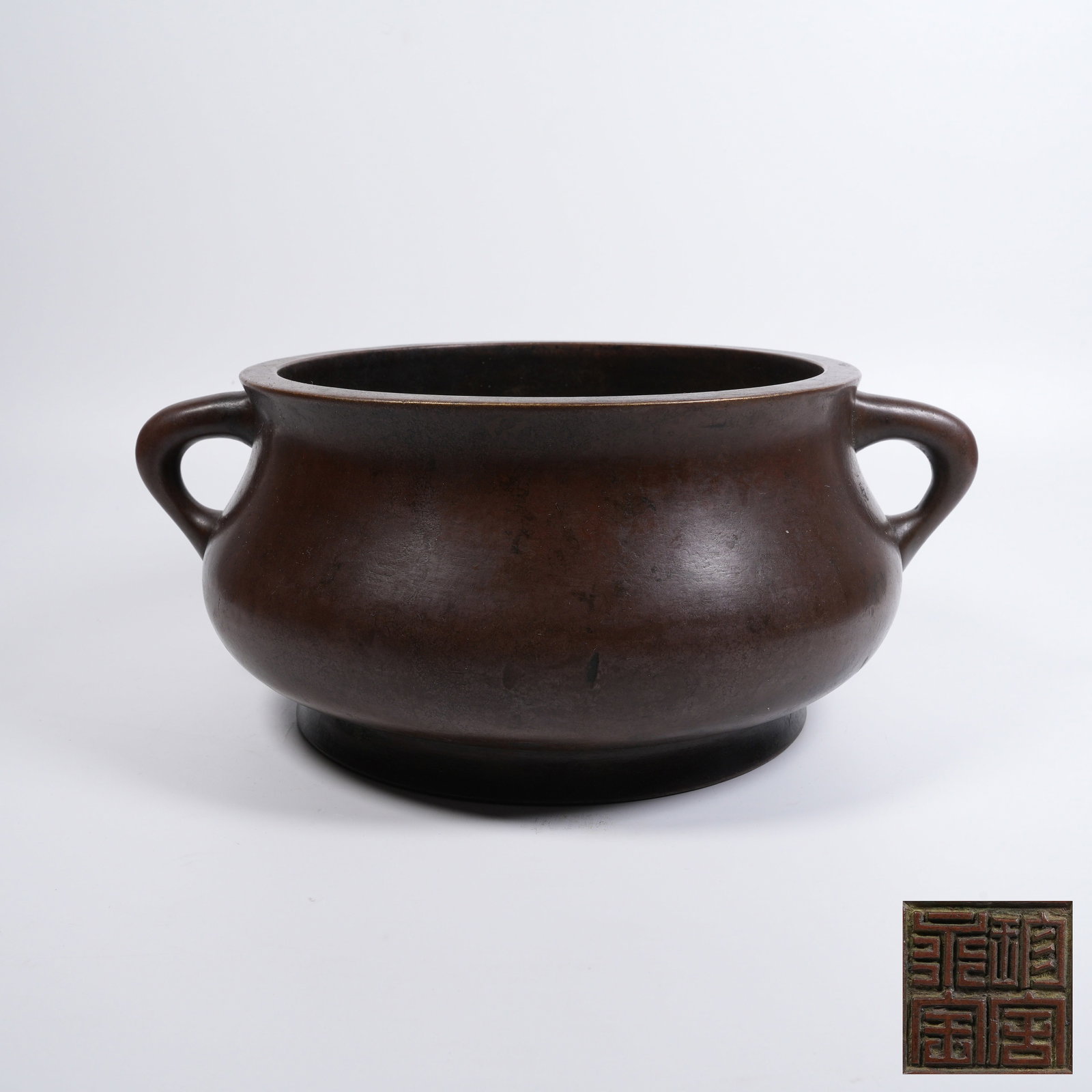 A BRONZE CRICKET-EAR CENSER (1 of 9)