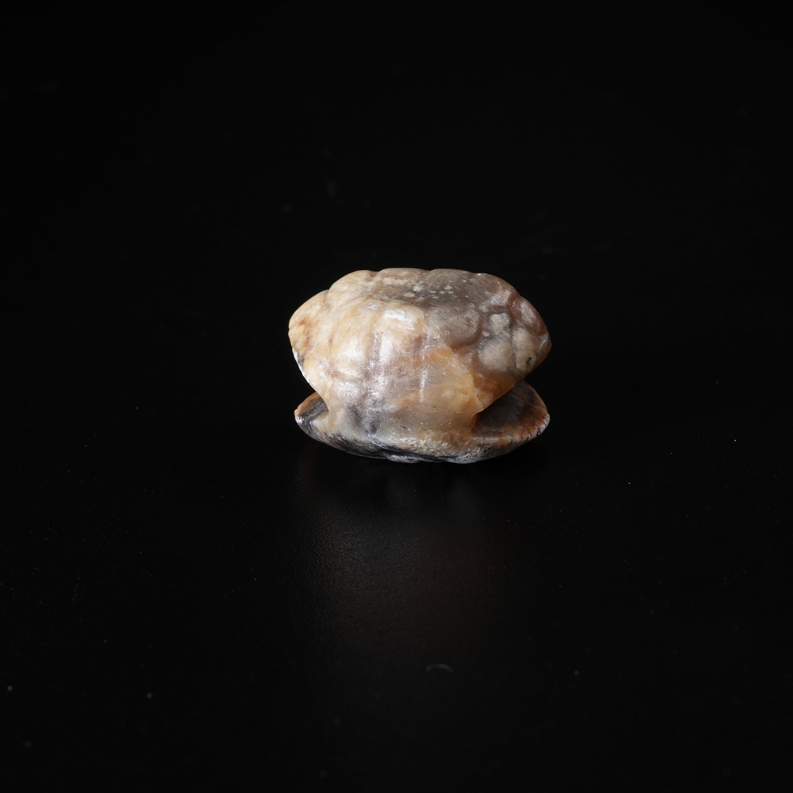 A ANCIENT JADE TURTLE PENDANT - 2