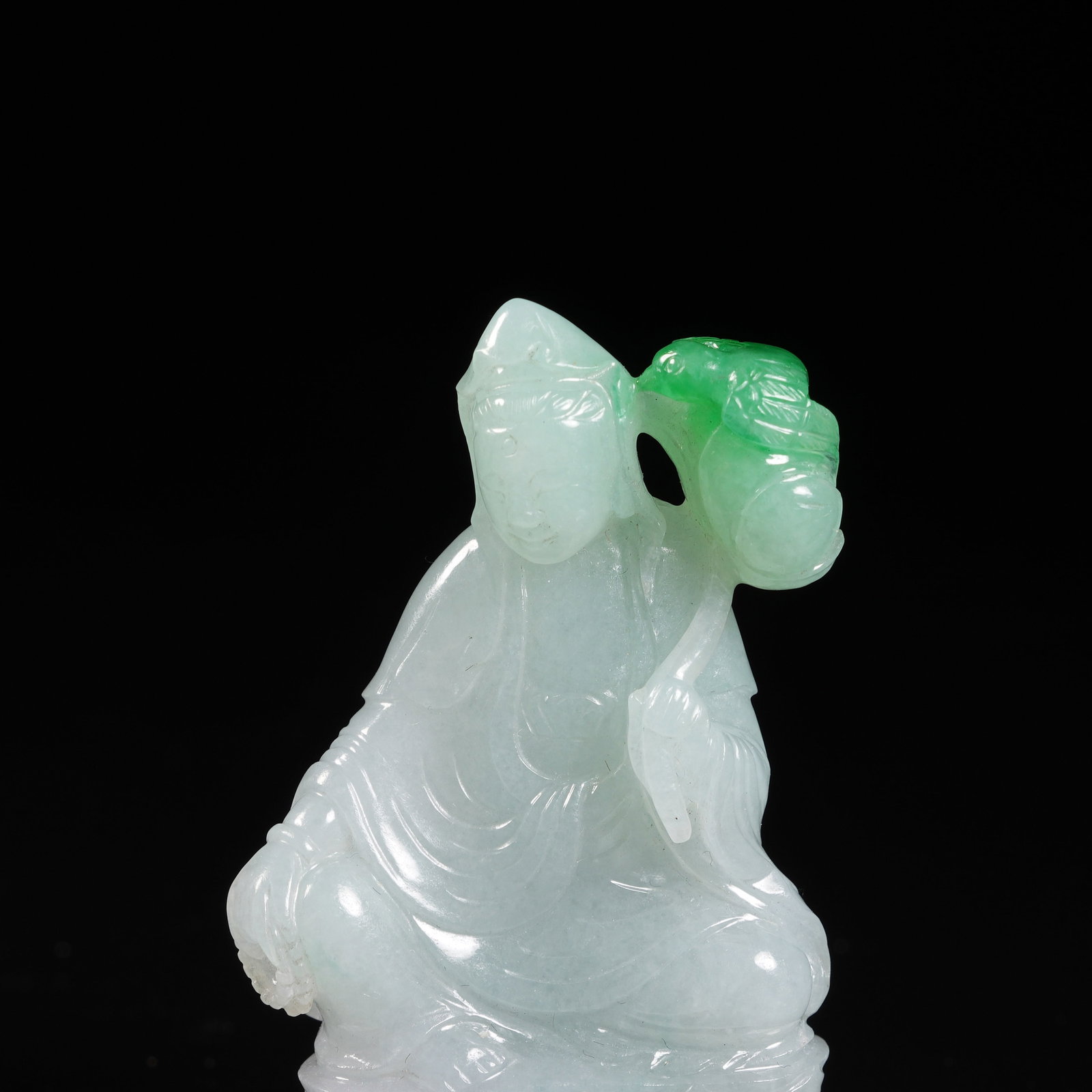 A JADEITE GUANYIN - 5
