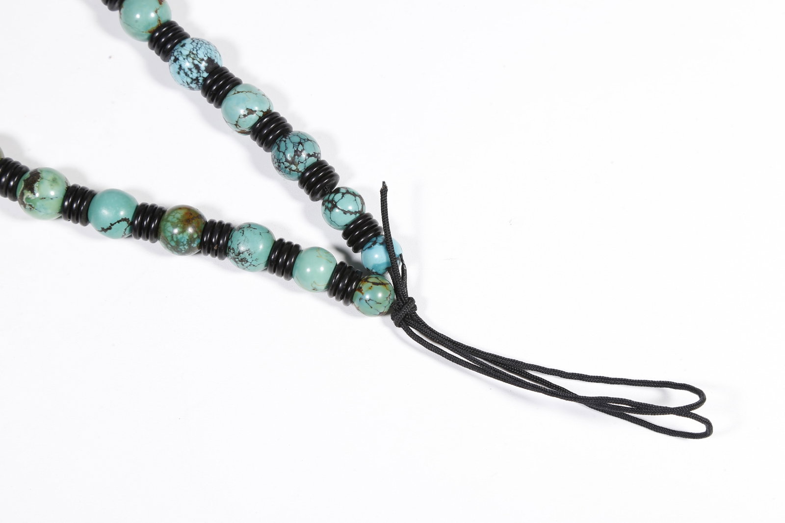 A TURQUOISE PRAYER BEADS - 4