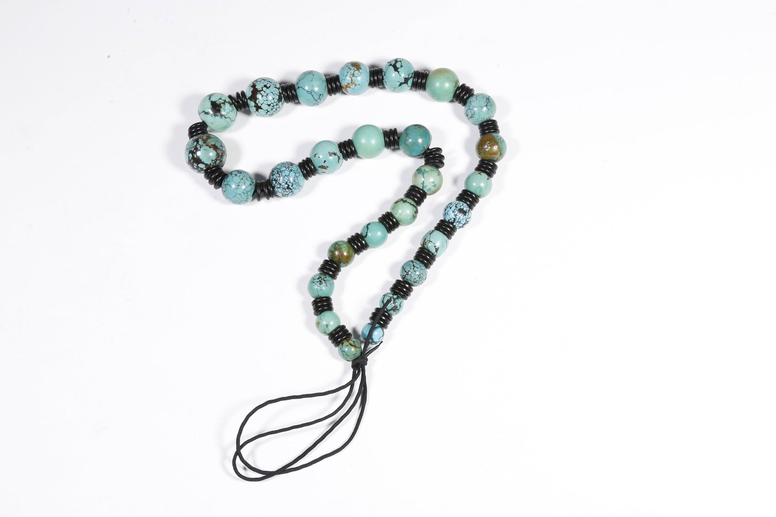 A TURQUOISE PRAYER BEADS - 5