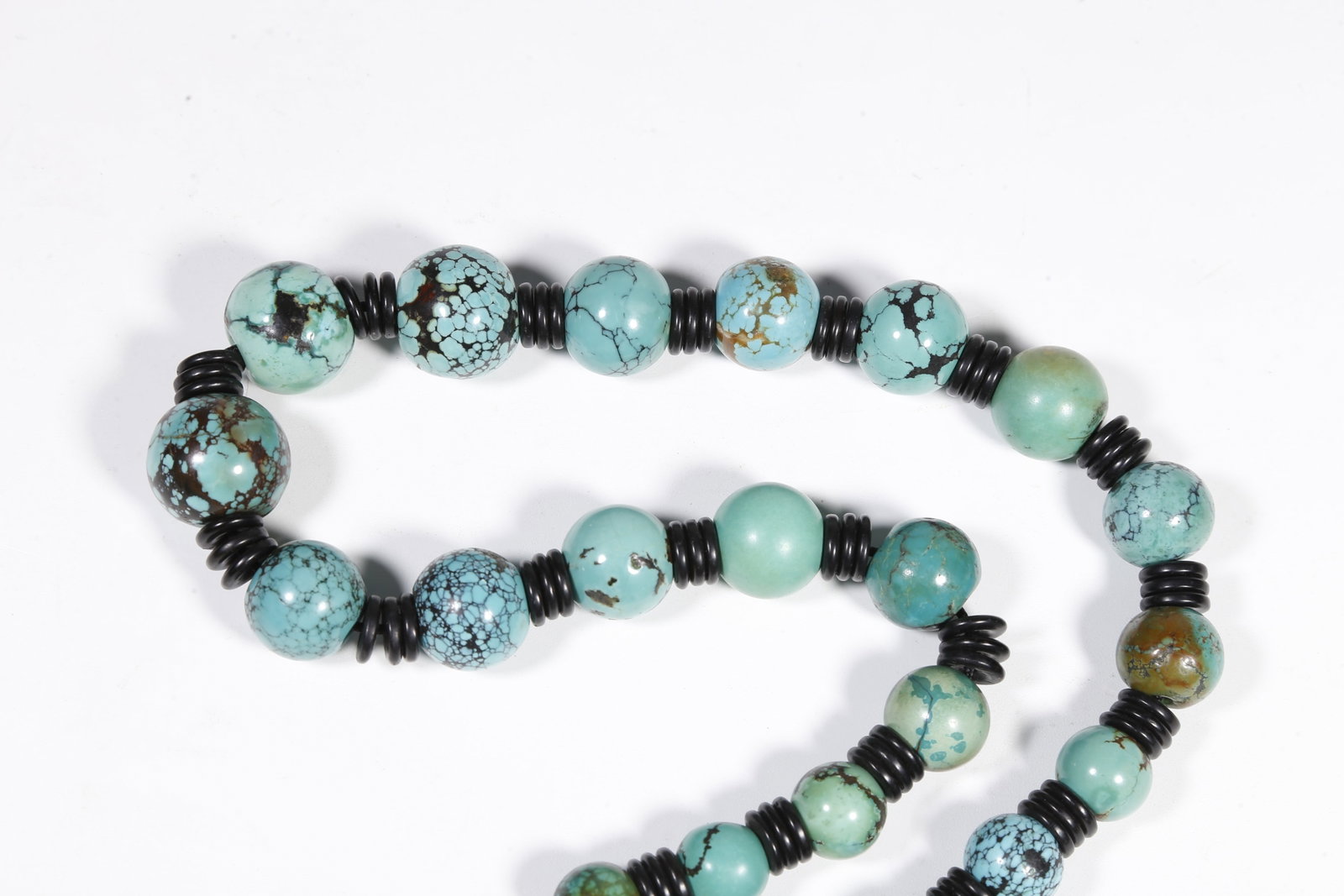 A TURQUOISE PRAYER BEADS - 6