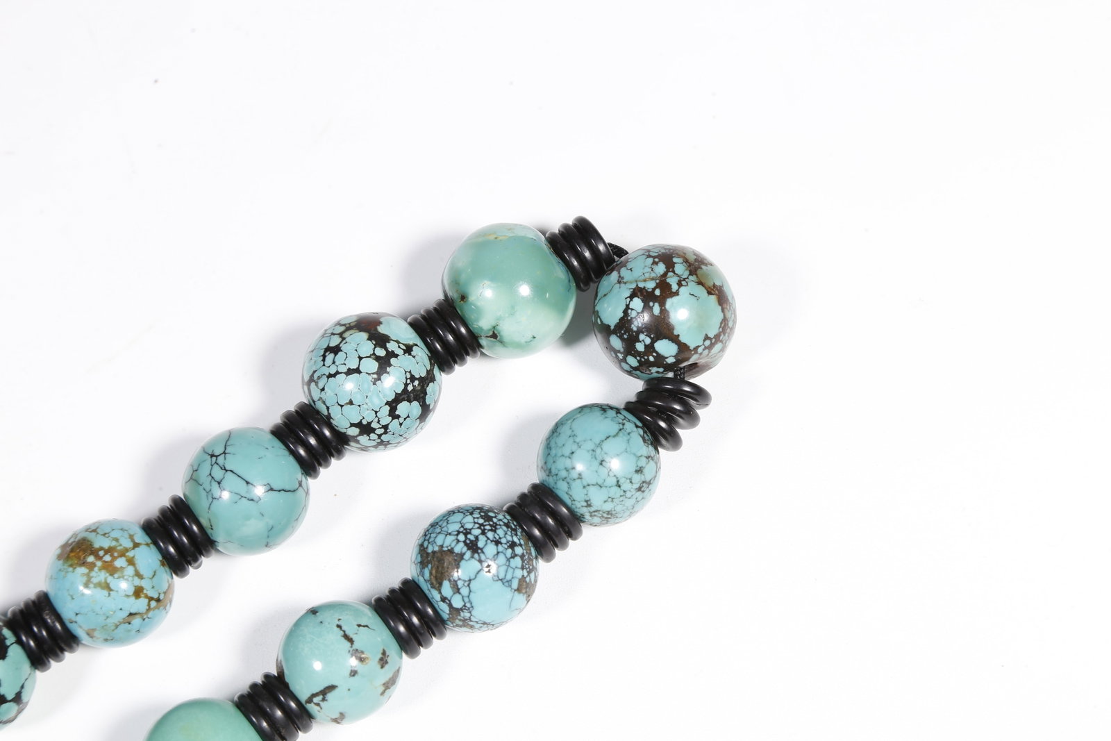 A TURQUOISE PRAYER BEADS - 7