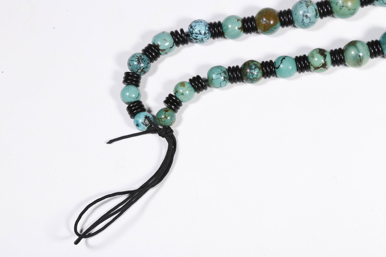 A TURQUOISE PRAYER BEADS - 8