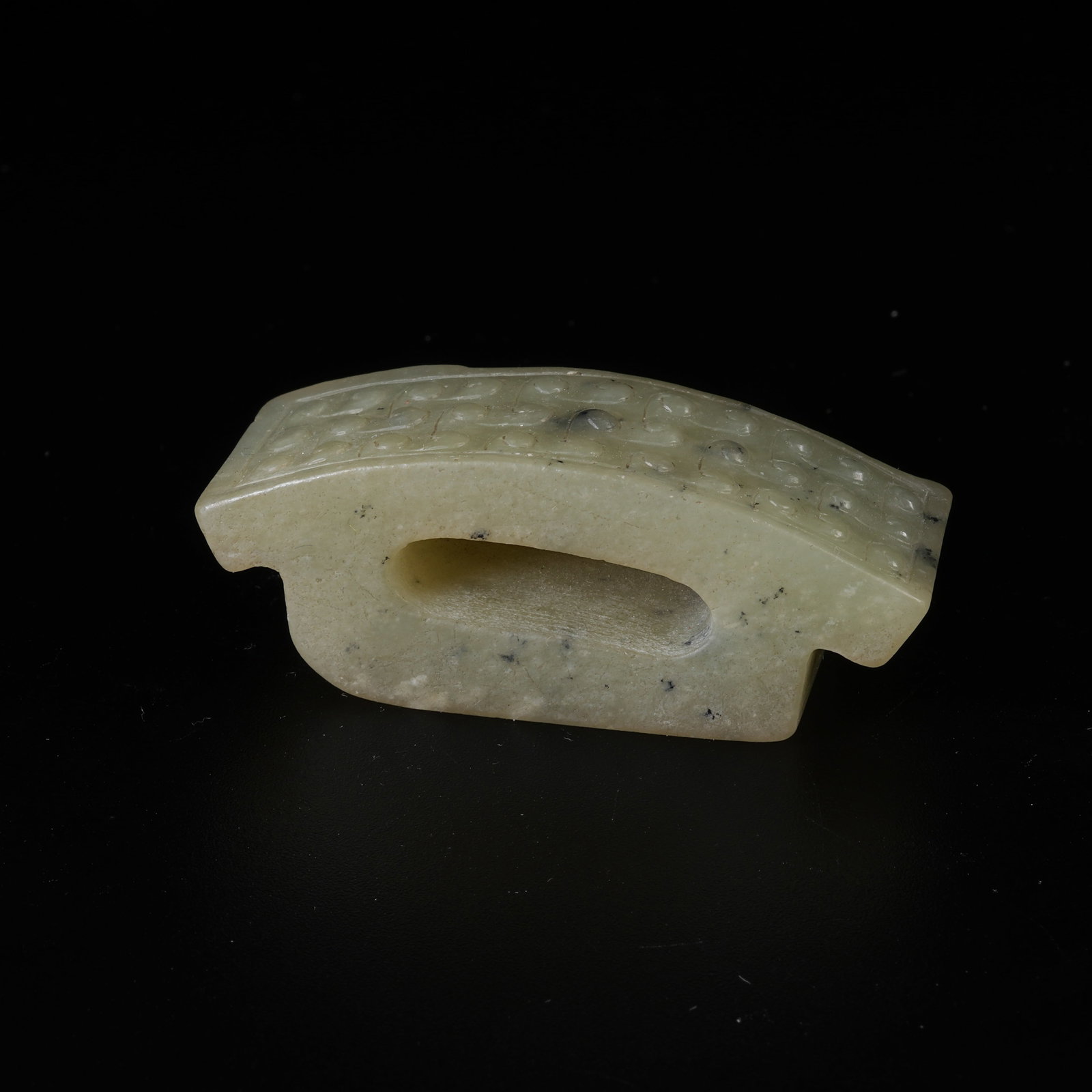A ANCIENT JADE SWORD GUARD - 3