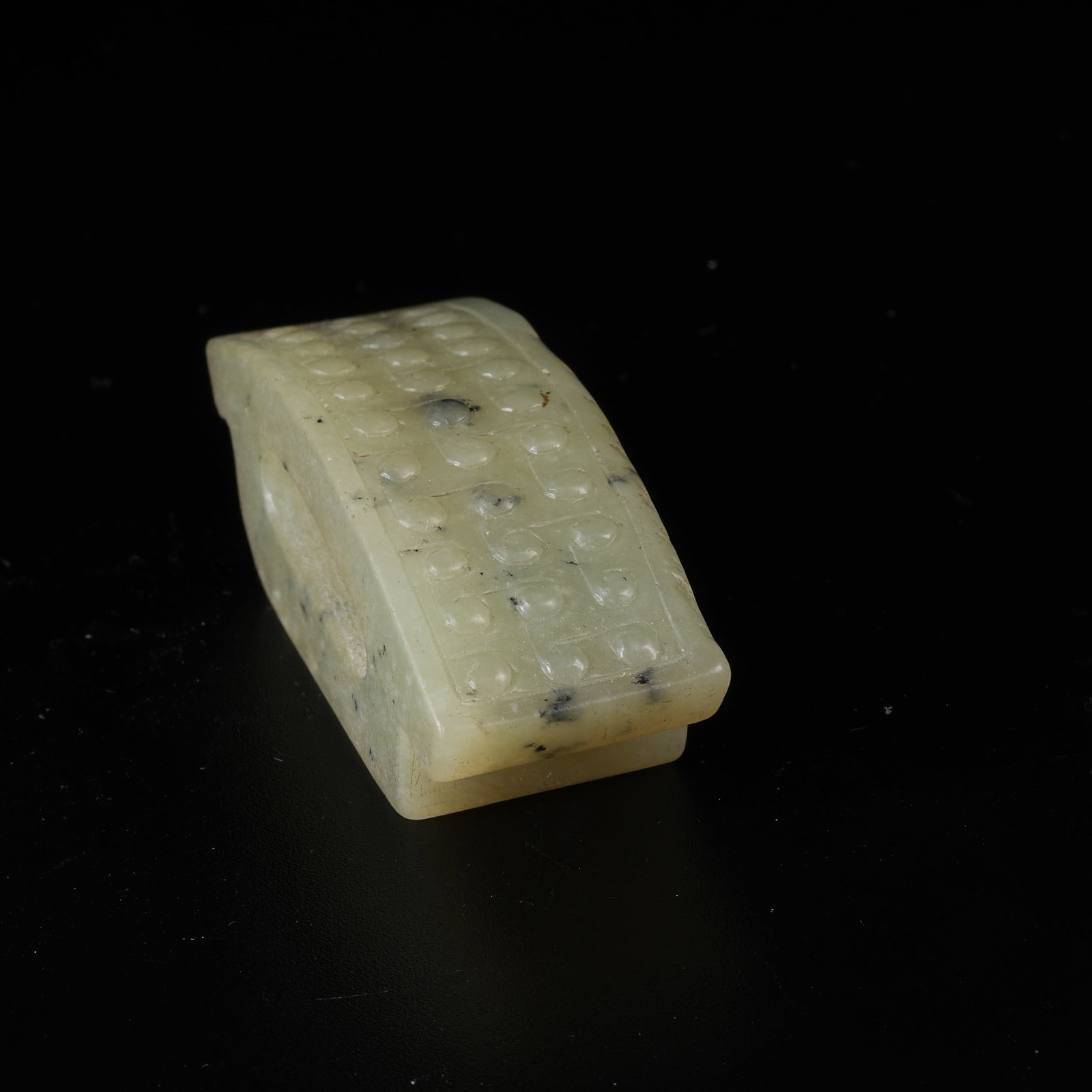 A ANCIENT JADE SWORD GUARD - 4