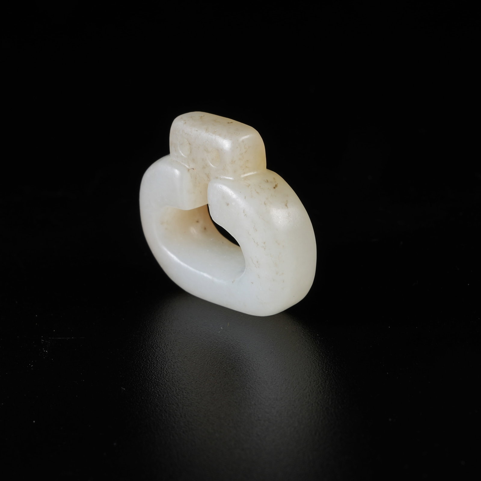 A HETIAN JADE BUCKLE - 2