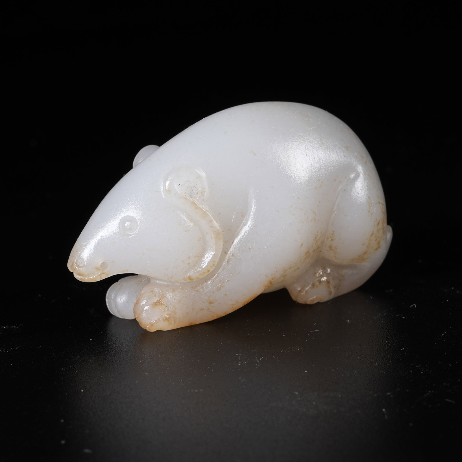 A ANCIENT JADE BEAST PENDANT: Ancient Jade Beast Pendant