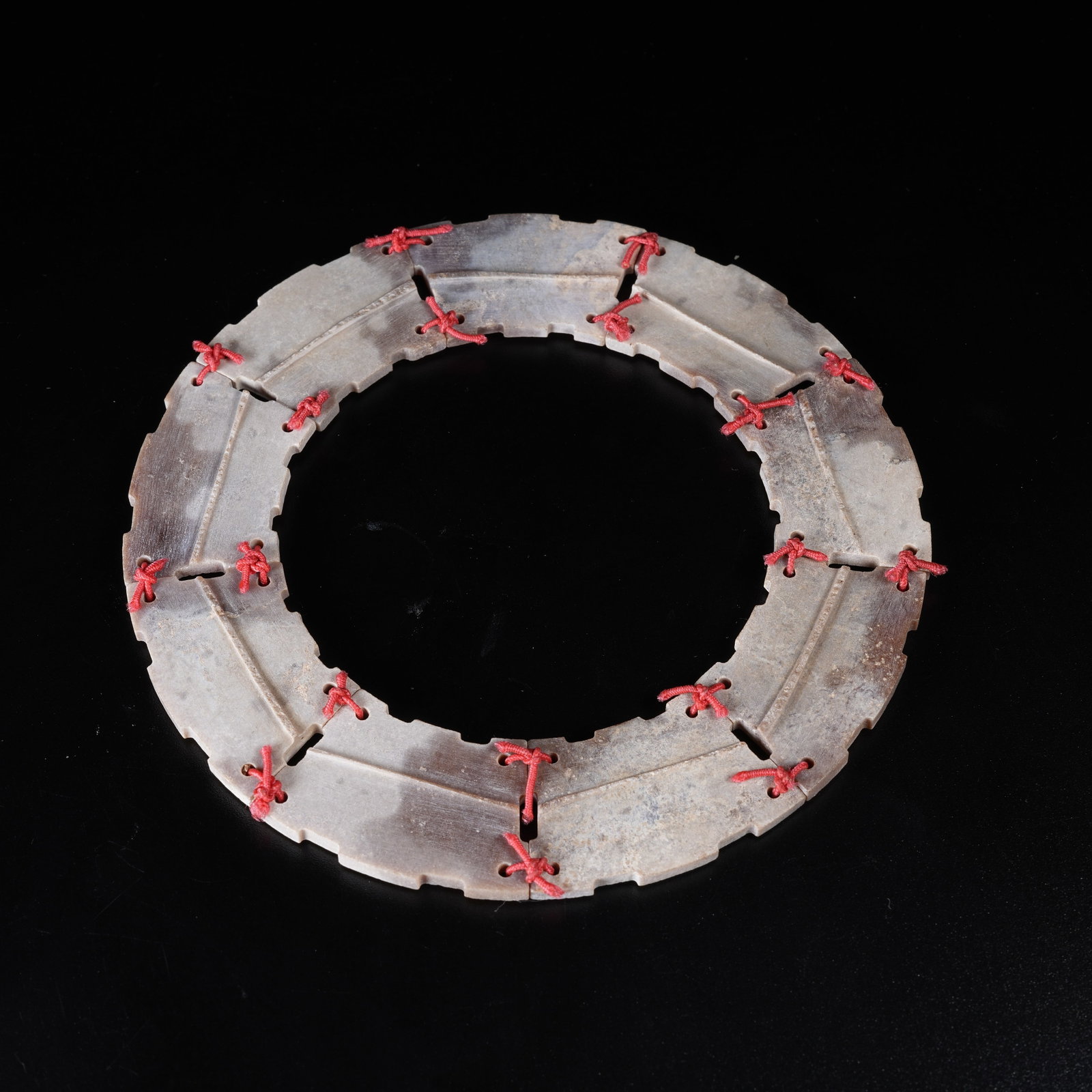 A COMPOSITE ARCHAIC JADE BI - 11