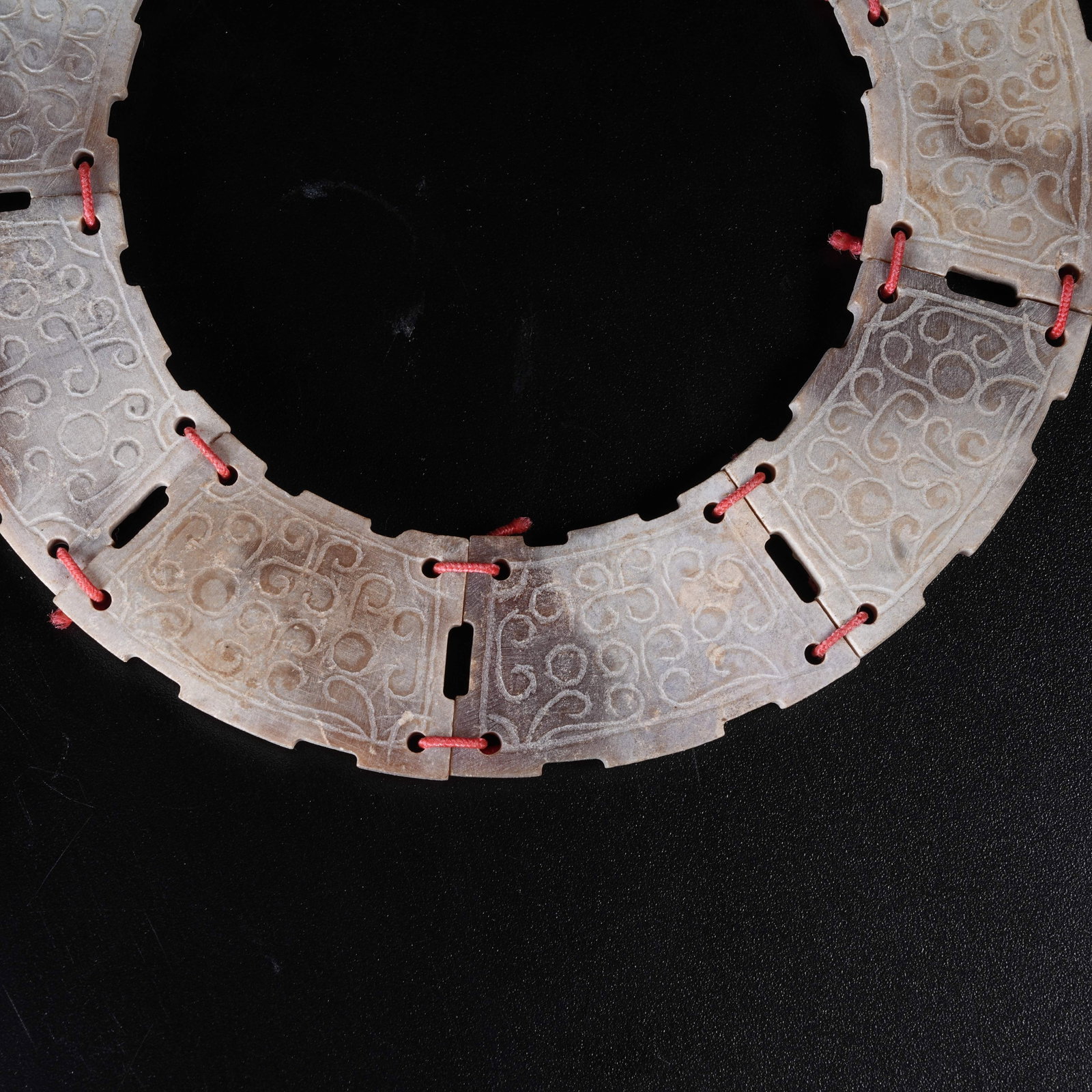 A COMPOSITE ARCHAIC JADE BI - 5