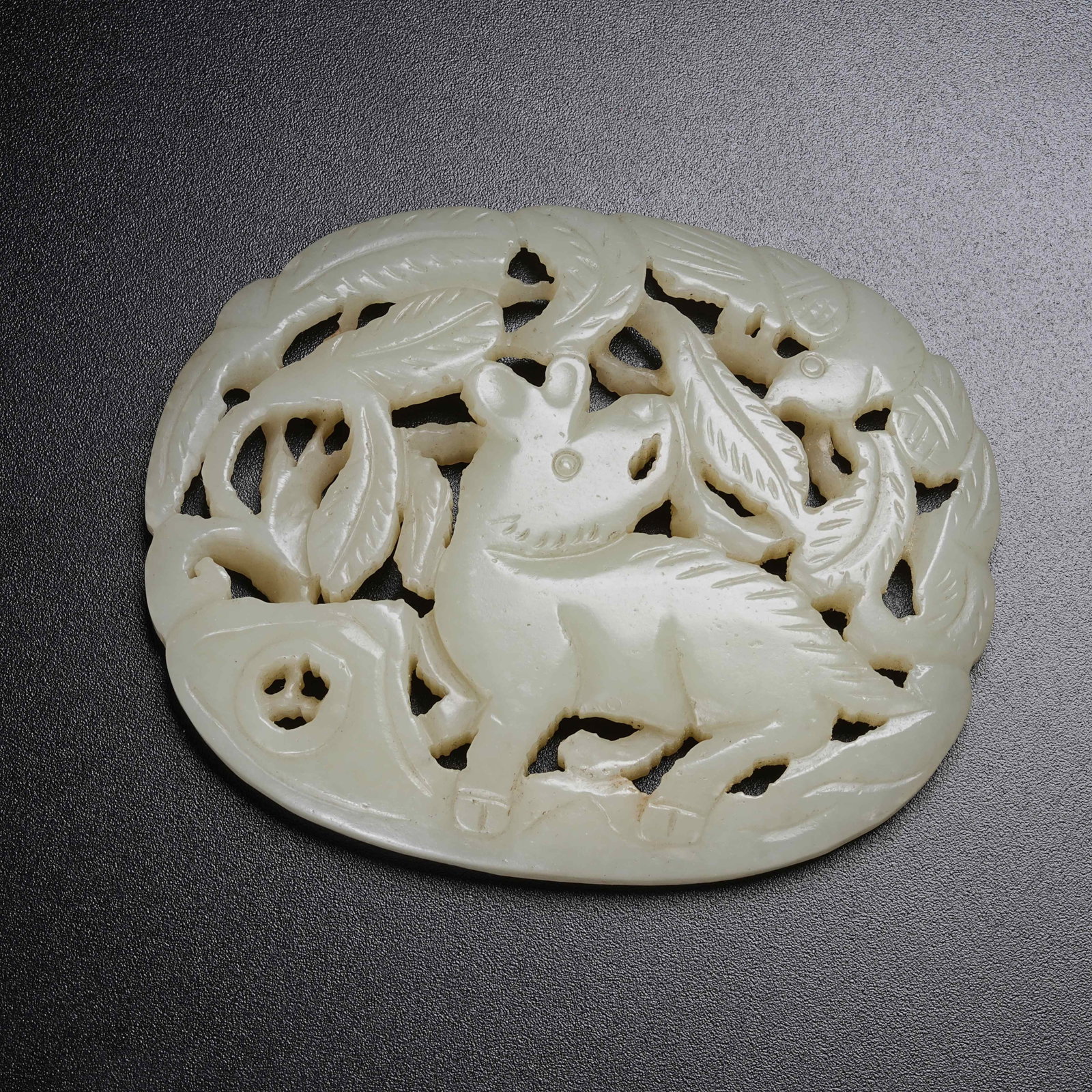 A HETIAN JADE BELT ORNAMENT WITH AUTUMN RIVER SCENE (1 of 9)