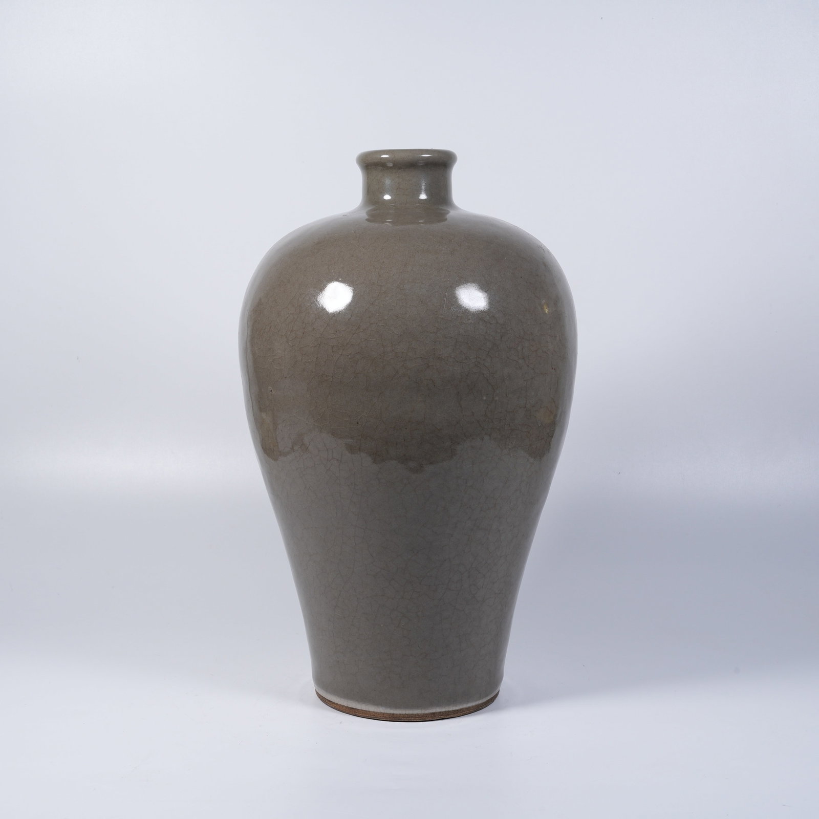 A IMITATION-OFFICIAL-GLAZE PRUNUS VASE: Imitation-official-glaze prunus vase