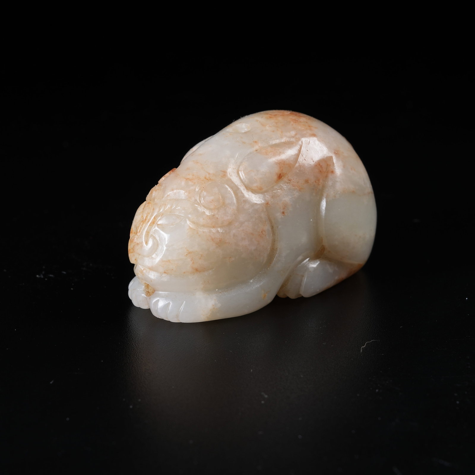 A ANCIENT JADE AUSPICIOUS BEAST PENDANT: Ancient Jade Auspicious Beast Pendant