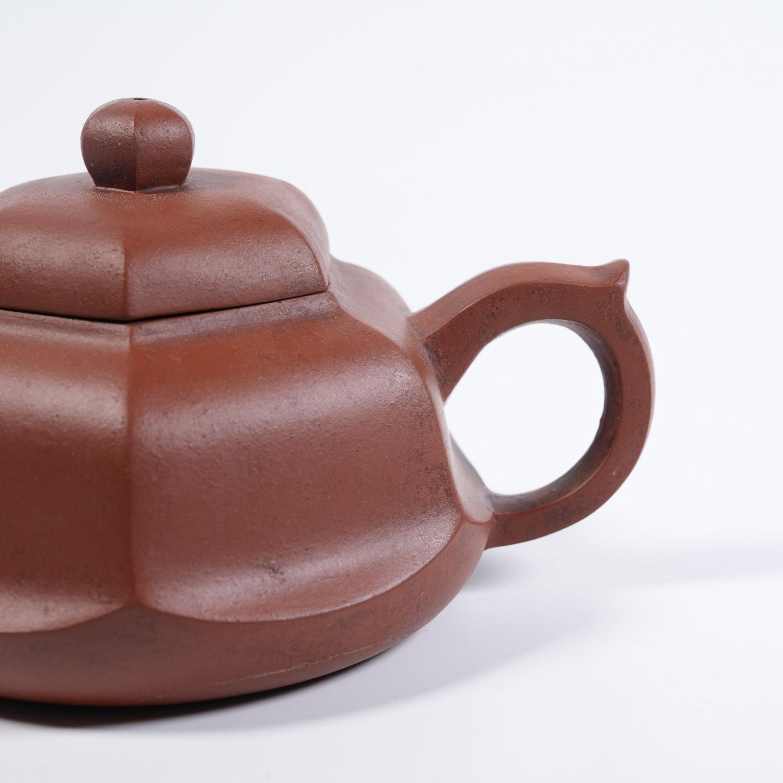 A YIXING CLAY HEXAGONAL EWER - 5