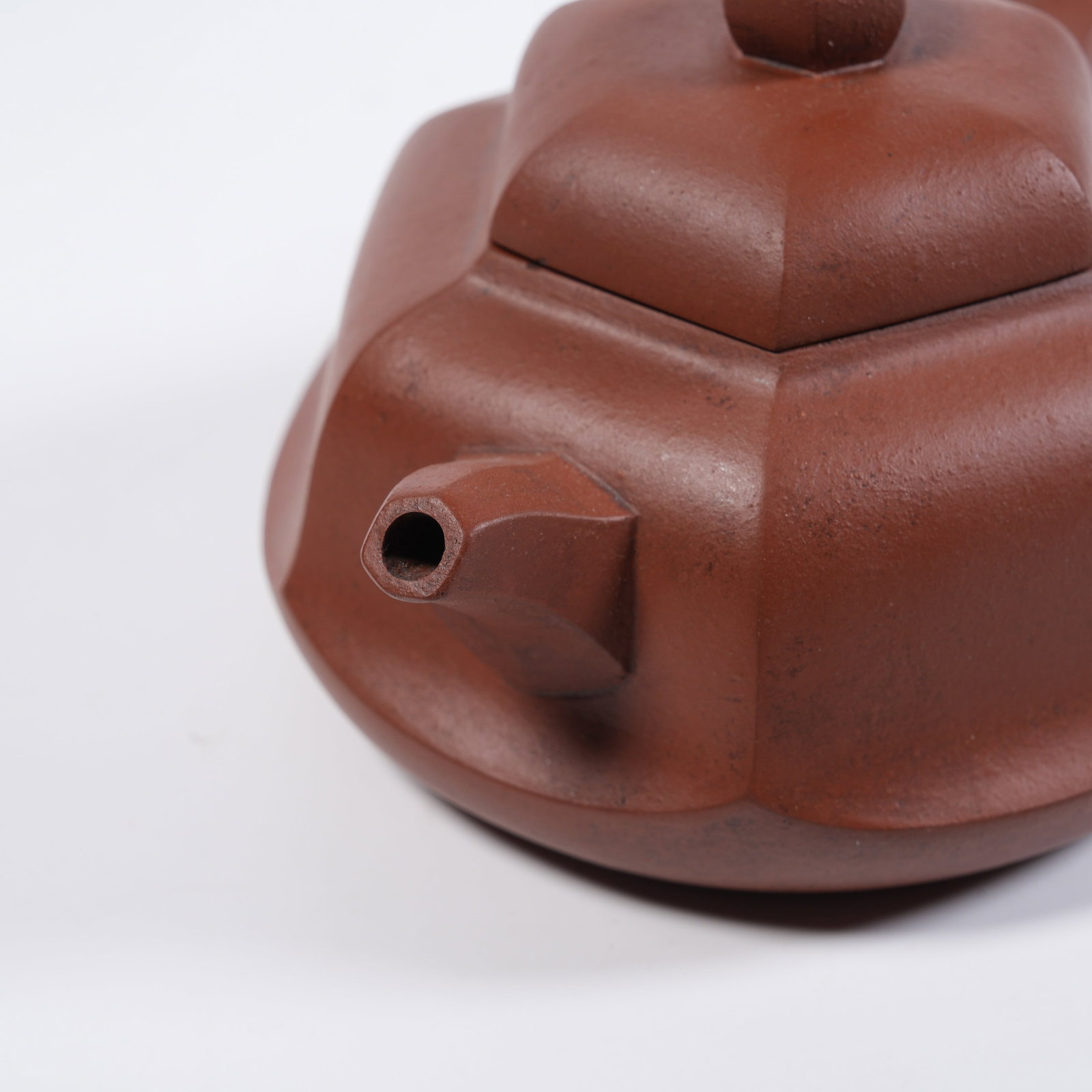 A YIXING CLAY HEXAGONAL EWER - 7