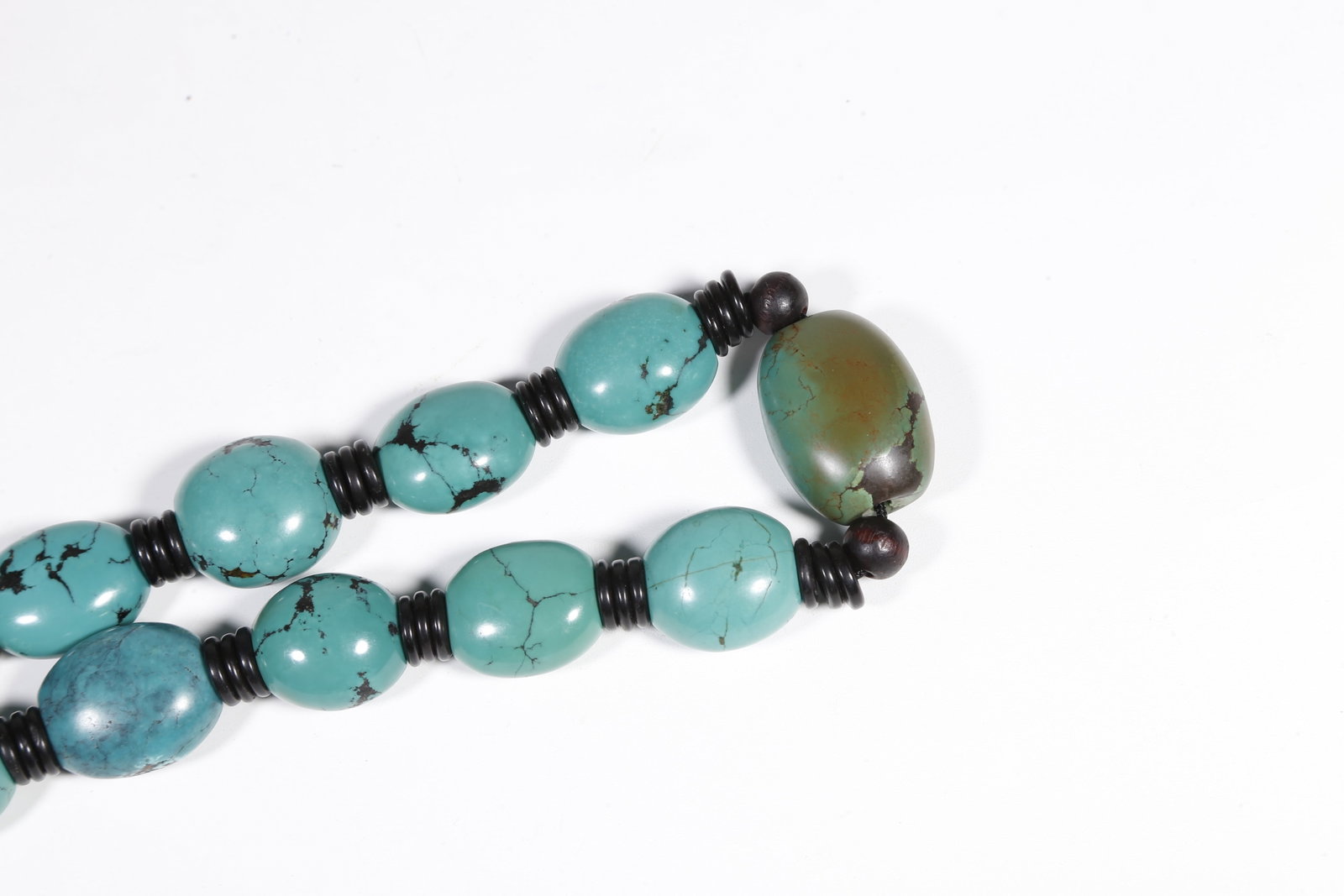 A TURQUOISE PRAYER BEADS - 6