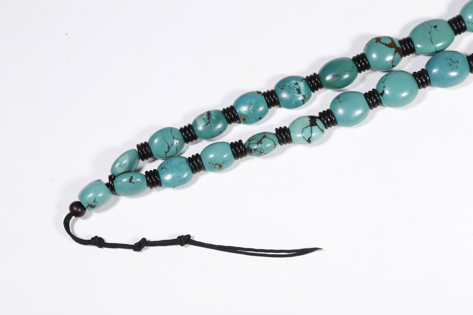 A TURQUOISE PRAYER BEADS - 7