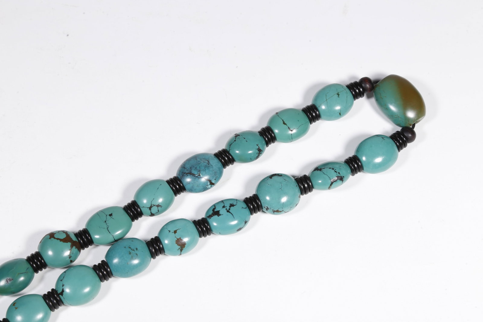 A TURQUOISE PRAYER BEADS - 8