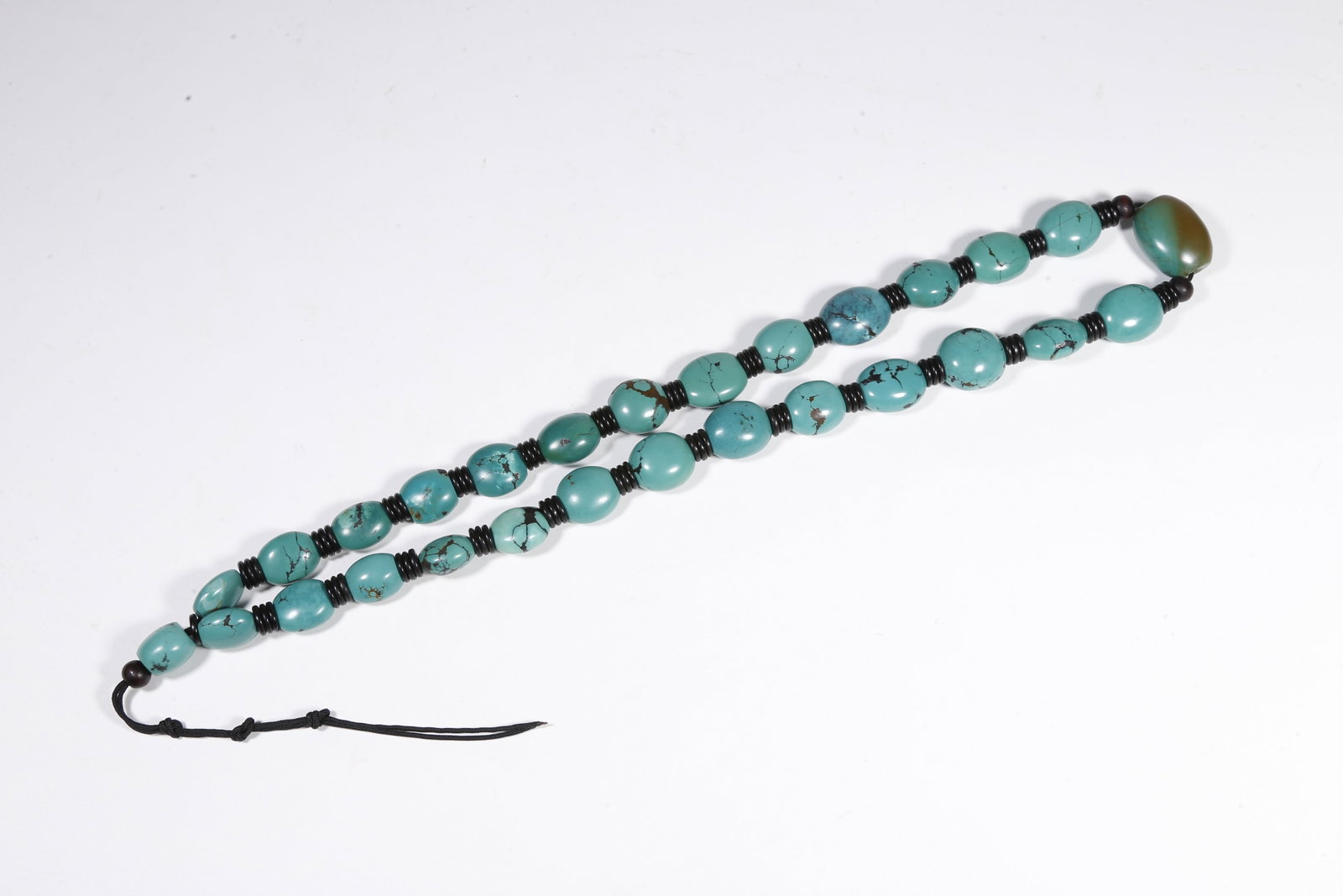 A TURQUOISE PRAYER BEADS - 9
