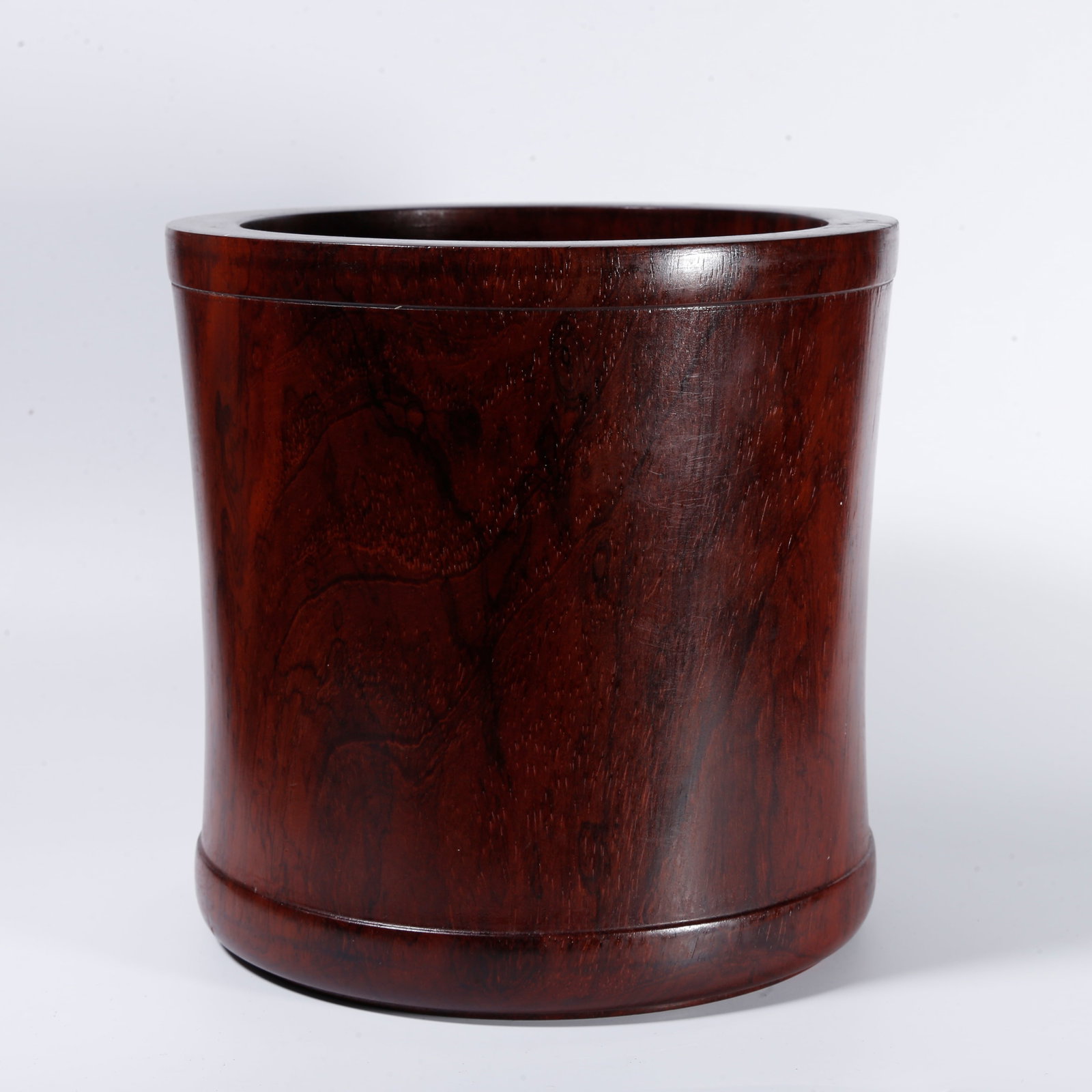 A HONGMU WOOD BRUSH POT: Hongmu wood brush pot