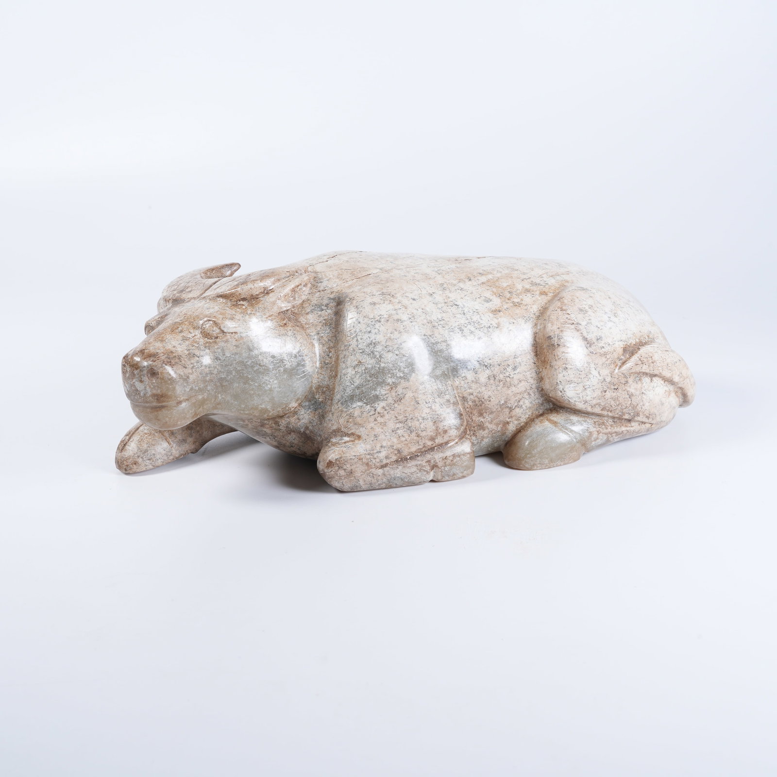 A HETIAN JADE OX ORNAMENT (1 of 8)