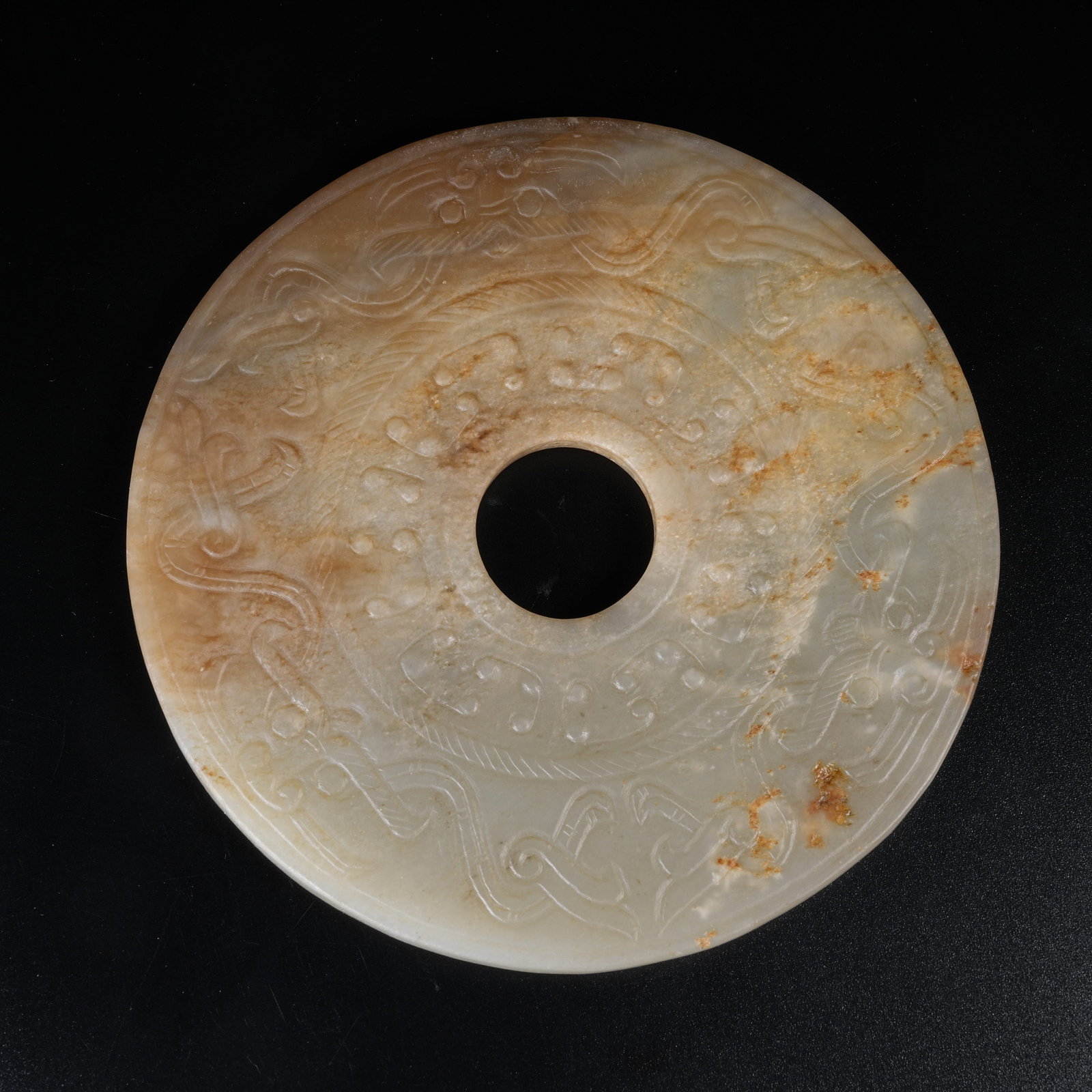 A ARCHAIC JADE BI WITH BEAST MASK PATTERN (1 of 11)