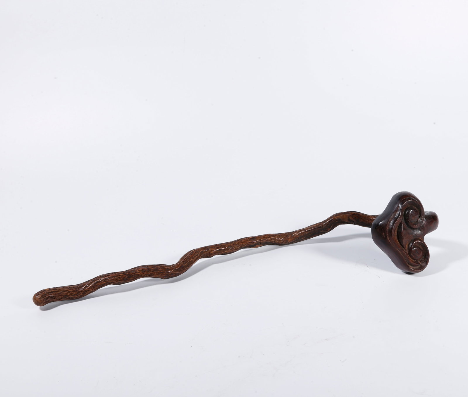 A WOODEN LINGZHI-FORM RUYI SCEPTRE (1 of 9)