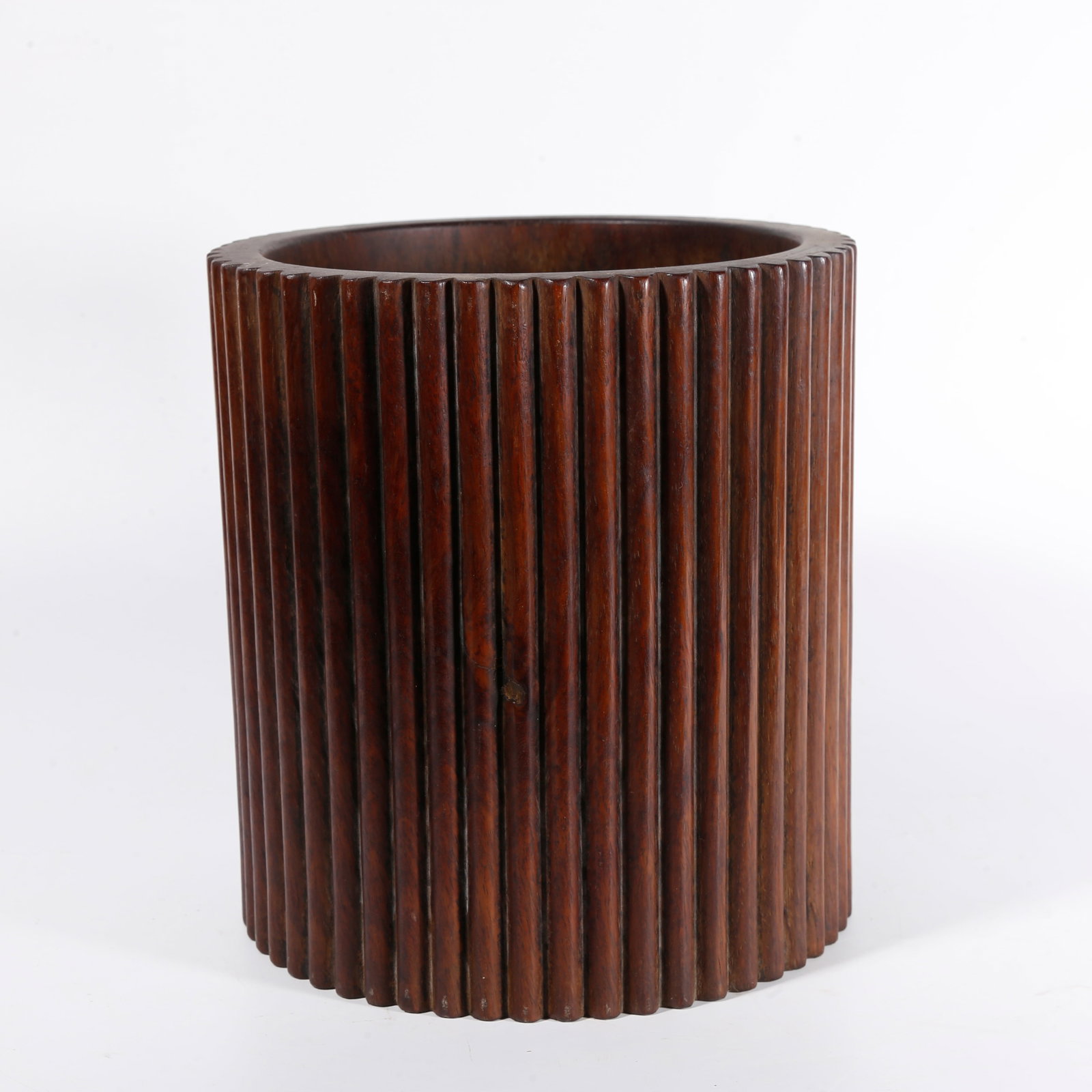 A BRUSH POT OF HUANGHUALI WOOD (1 of 9)