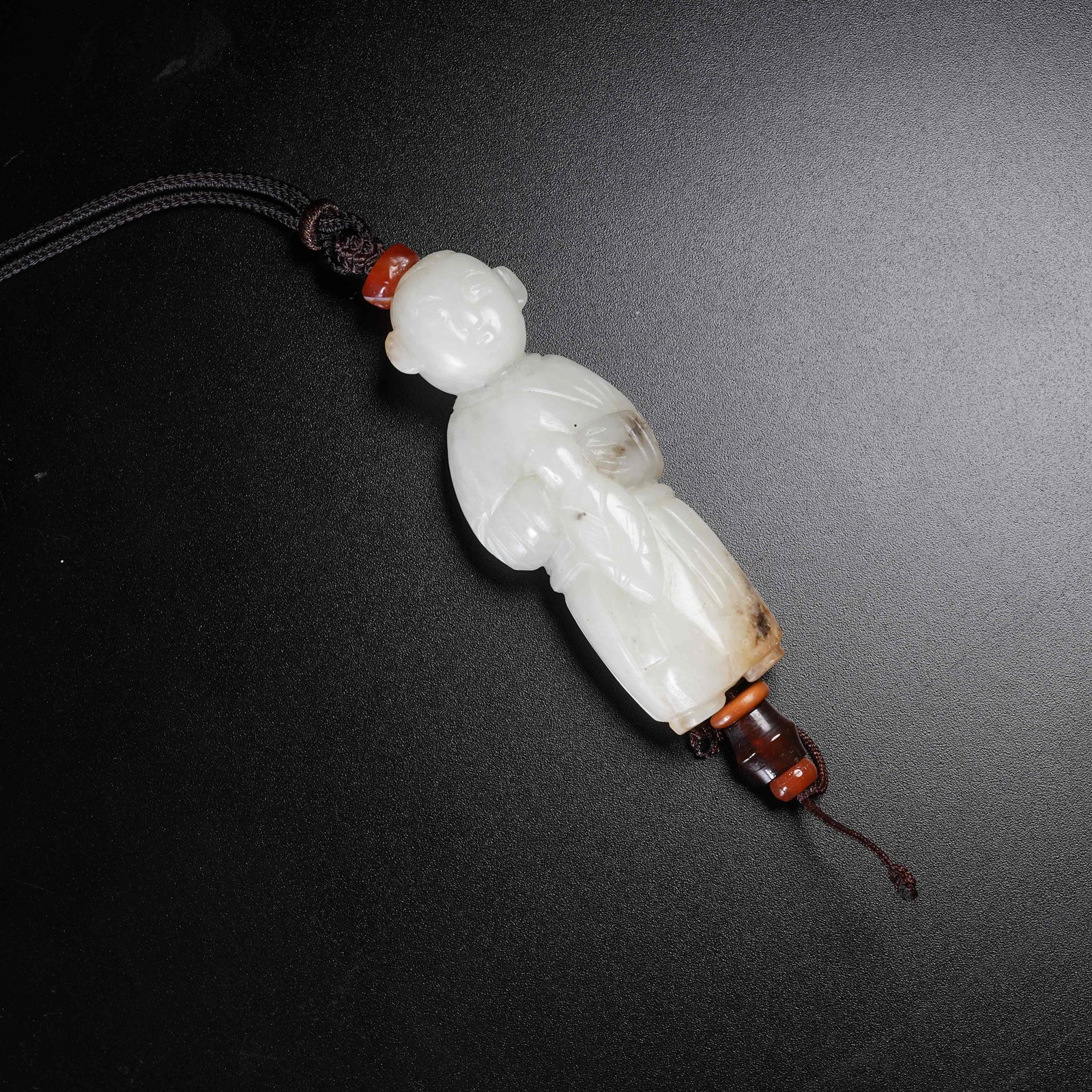 A ANCIENT JADE FIGURINE PENDANT: Ancient Jade Figurine Pendant