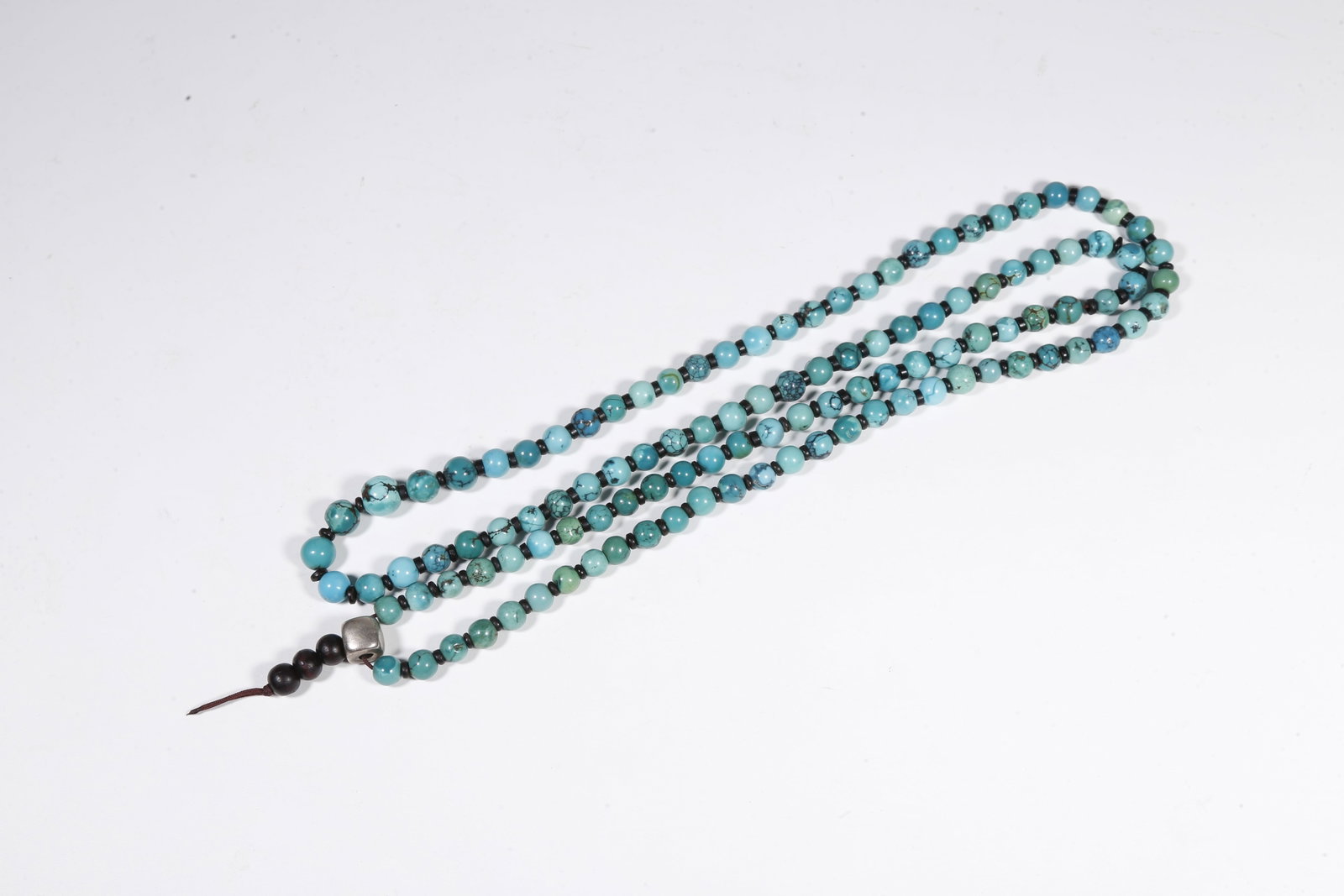 A TURQUOISE PRAYER BEADS - 4