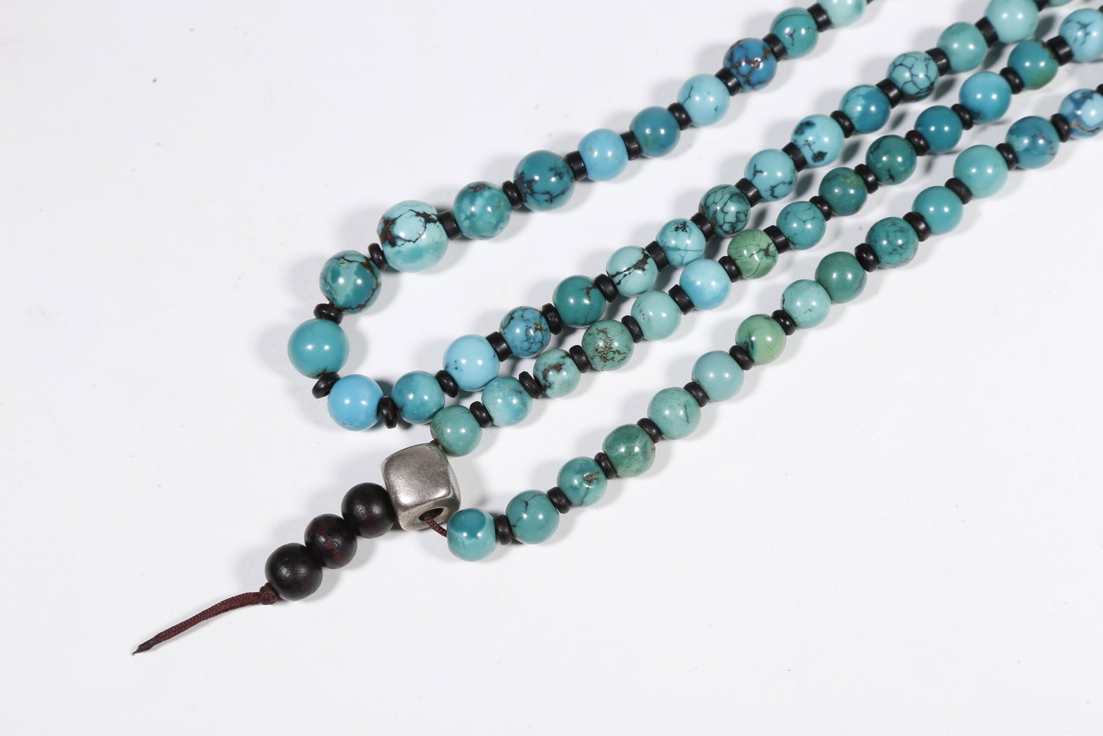 A TURQUOISE PRAYER BEADS - 6
