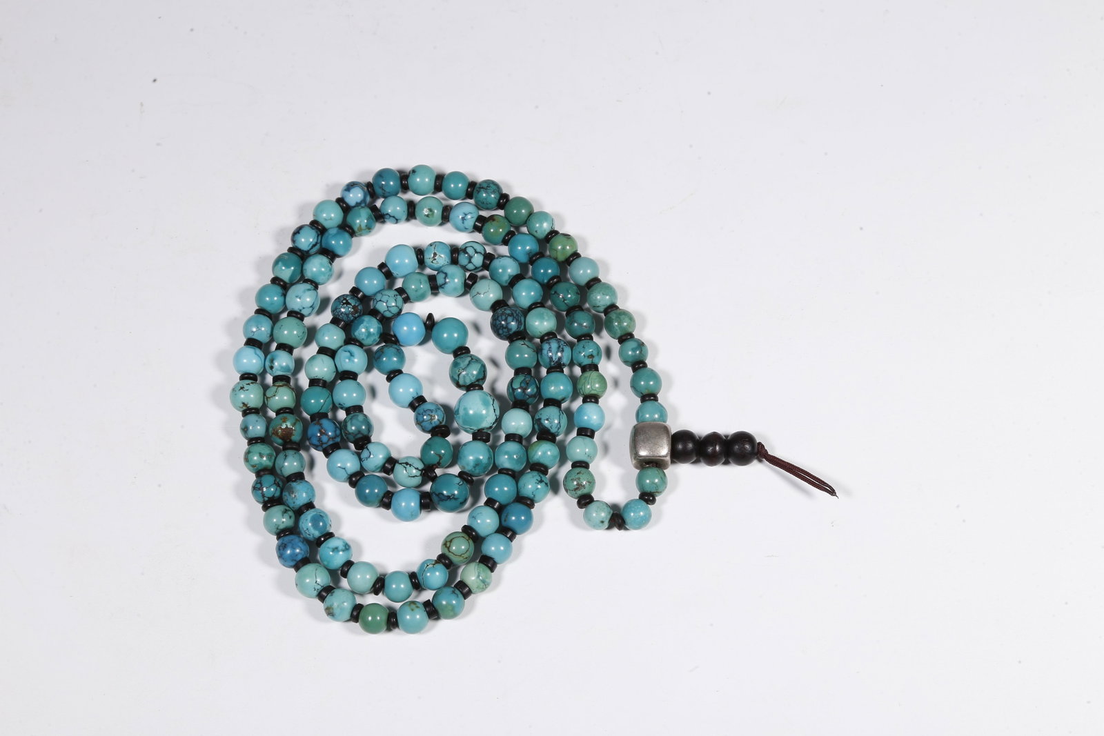 A TURQUOISE PRAYER BEADS - 7