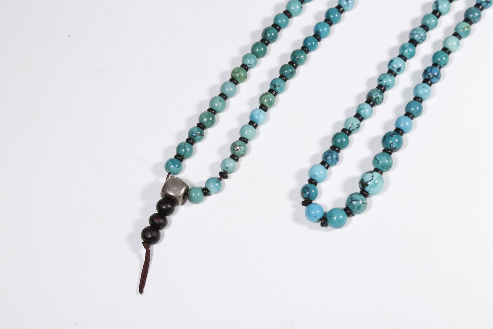 A TURQUOISE PRAYER BEADS - 8