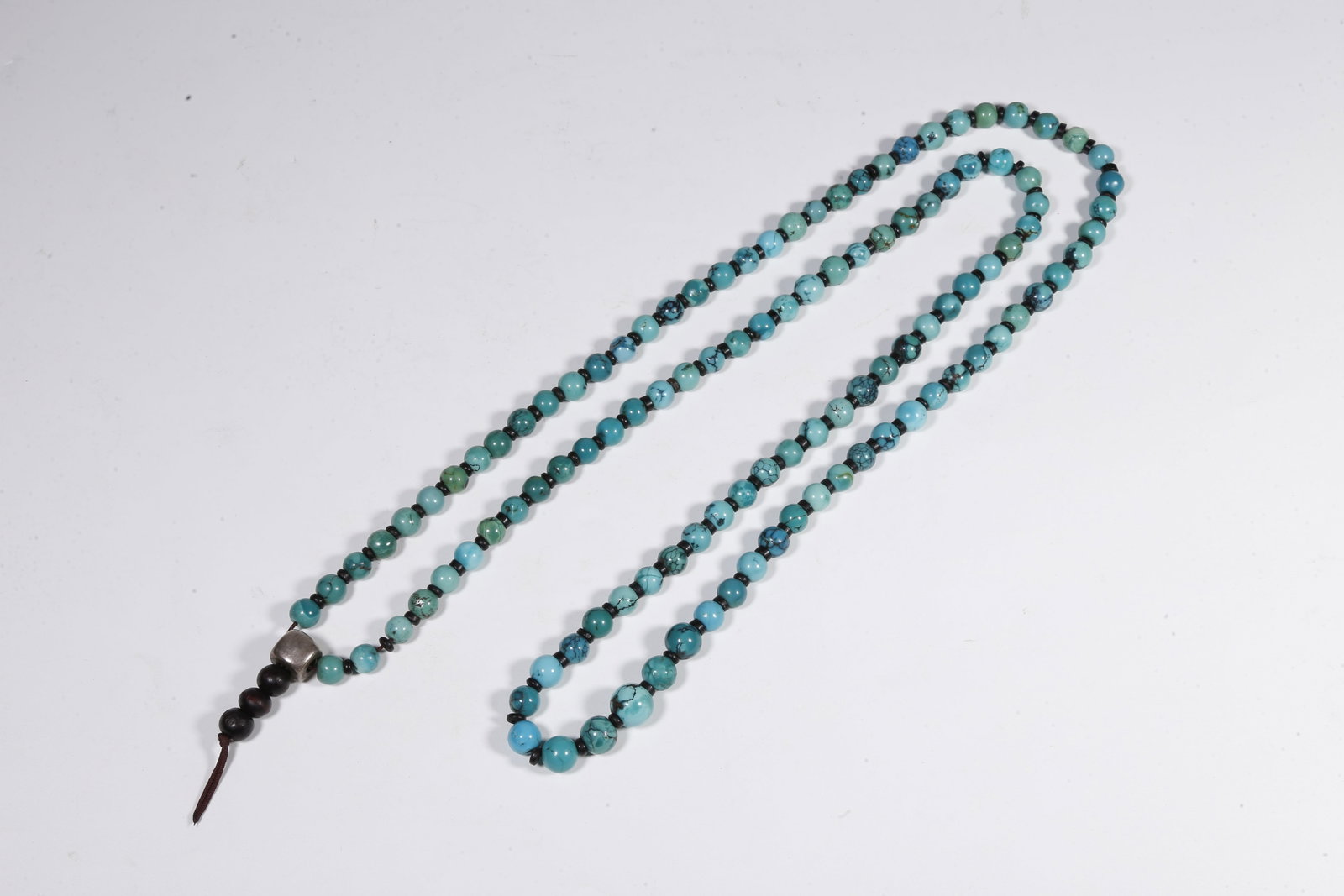 A TURQUOISE PRAYER BEADS - 9
