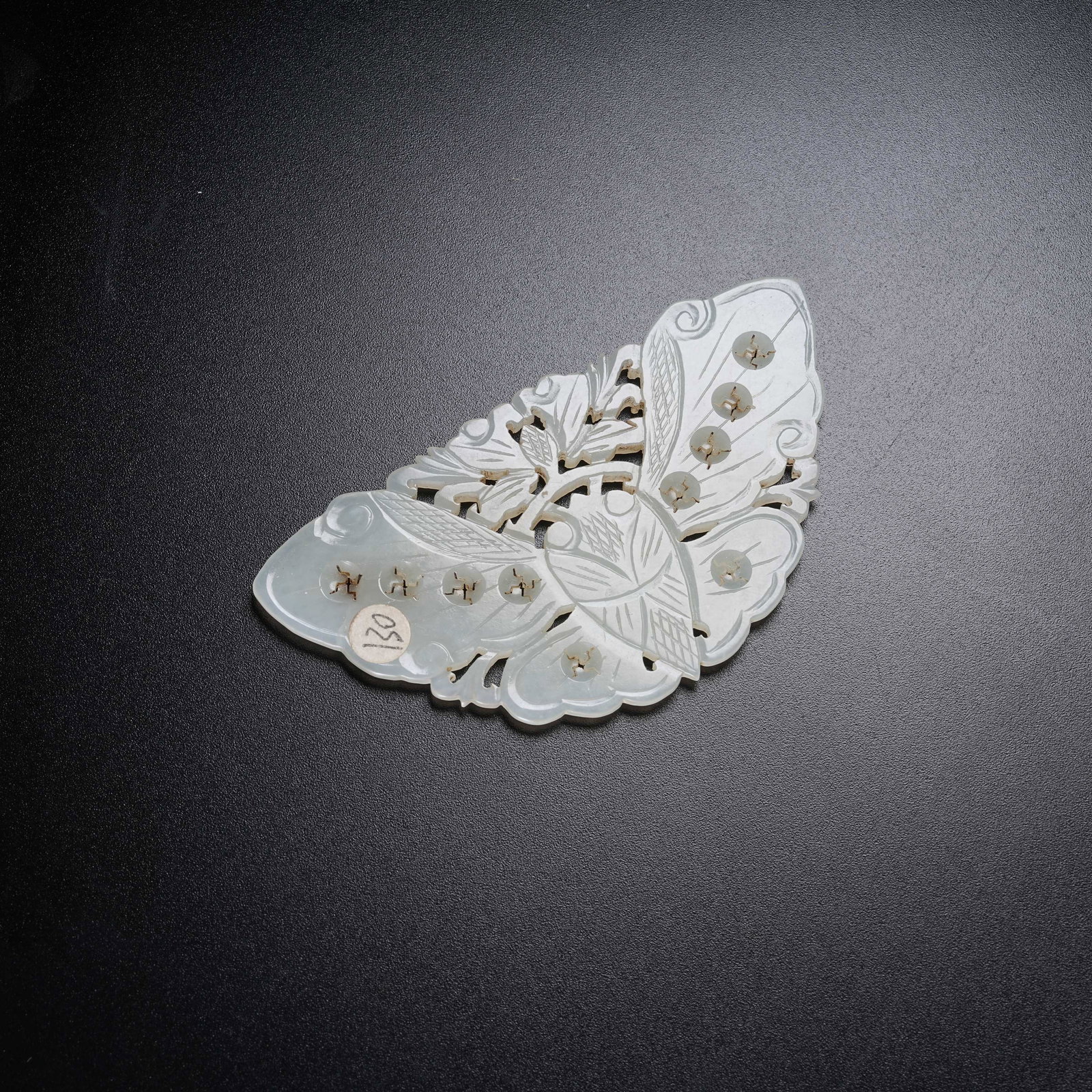 A HETIAN JADE BUTTERFLY PENDANT (1 of 8)