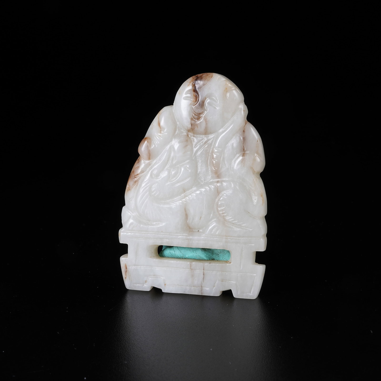 A HETIAN JADE BOY PLAYING WITH BEAST (1 of 8)