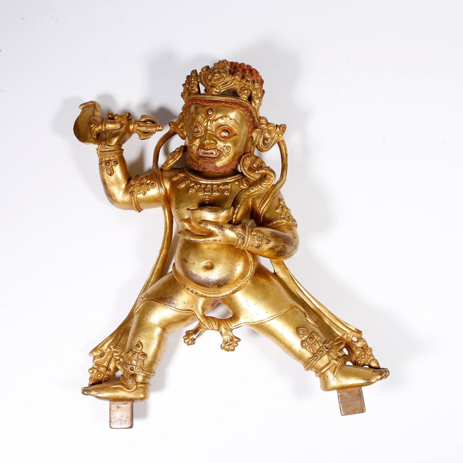 A BRONZE VAJRAPANI BODHISATTVA STATUE (1 of 9)