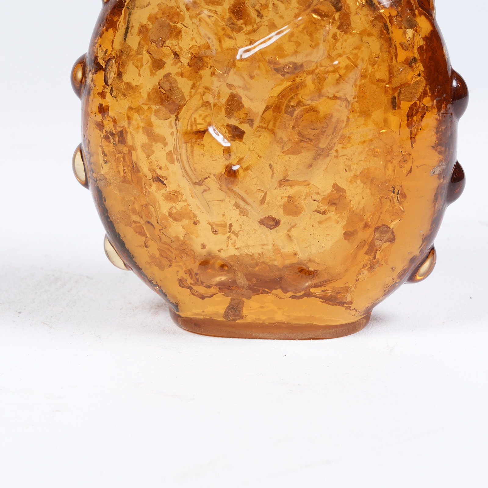 A GLASS SNUFF BOTTLE WITH BIRD PATTERN - 6